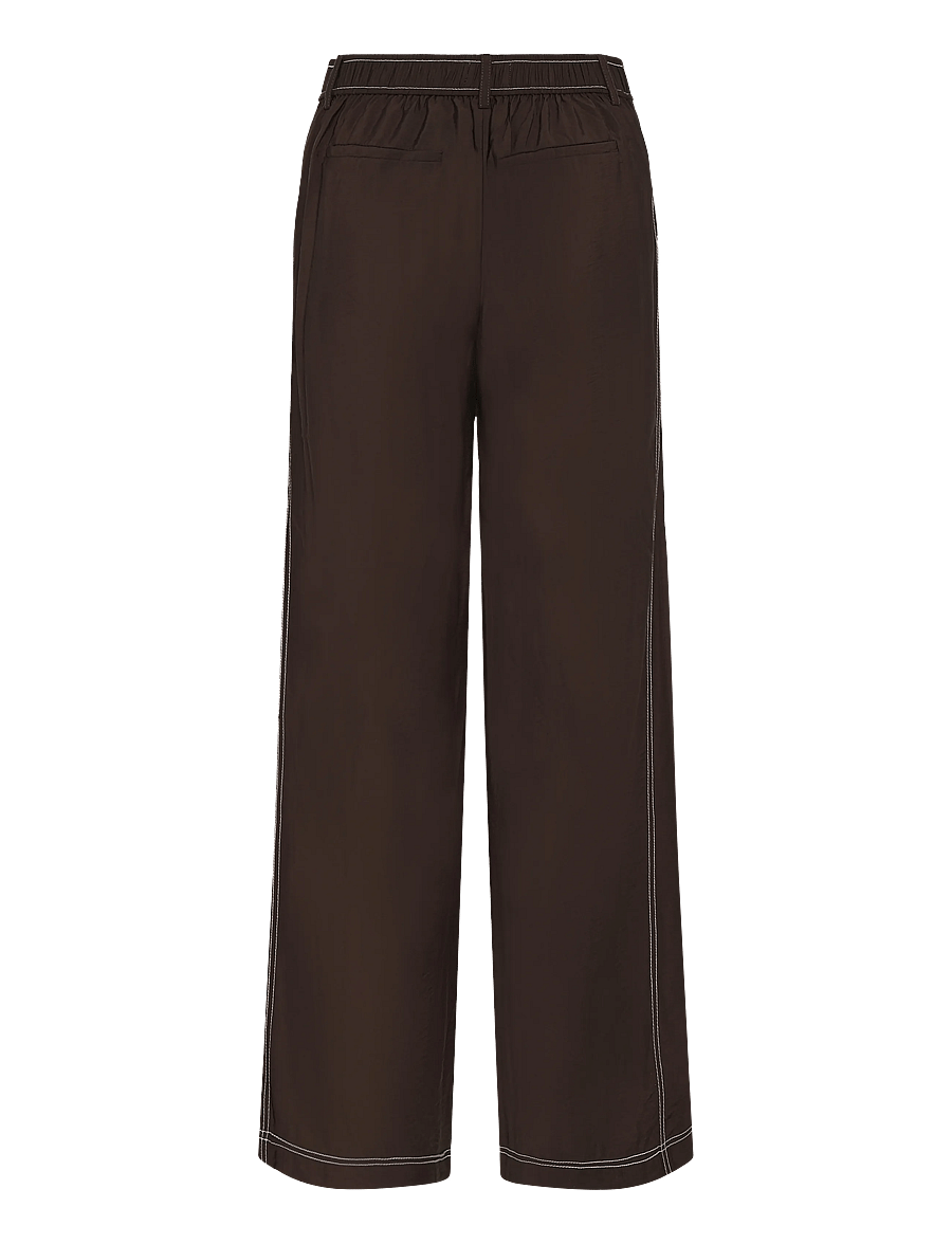 Object - OBJJACIRA LISA PANT DIV - hosen mit weitem bein - seal brown - 1