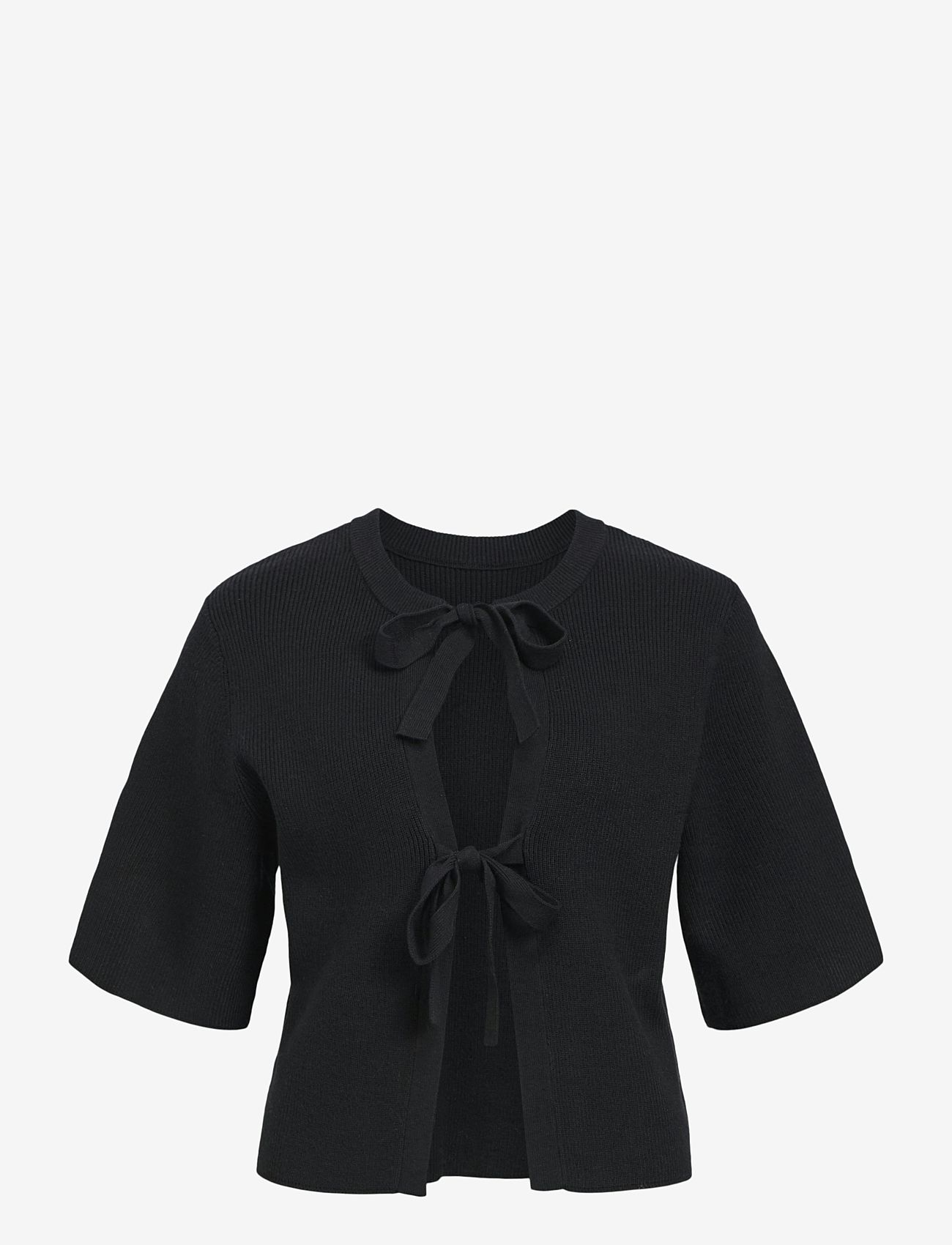 Object - OBJULLA PARVI 2/4 KNIT CARDIGAN NOOS - cardigans - black - 1