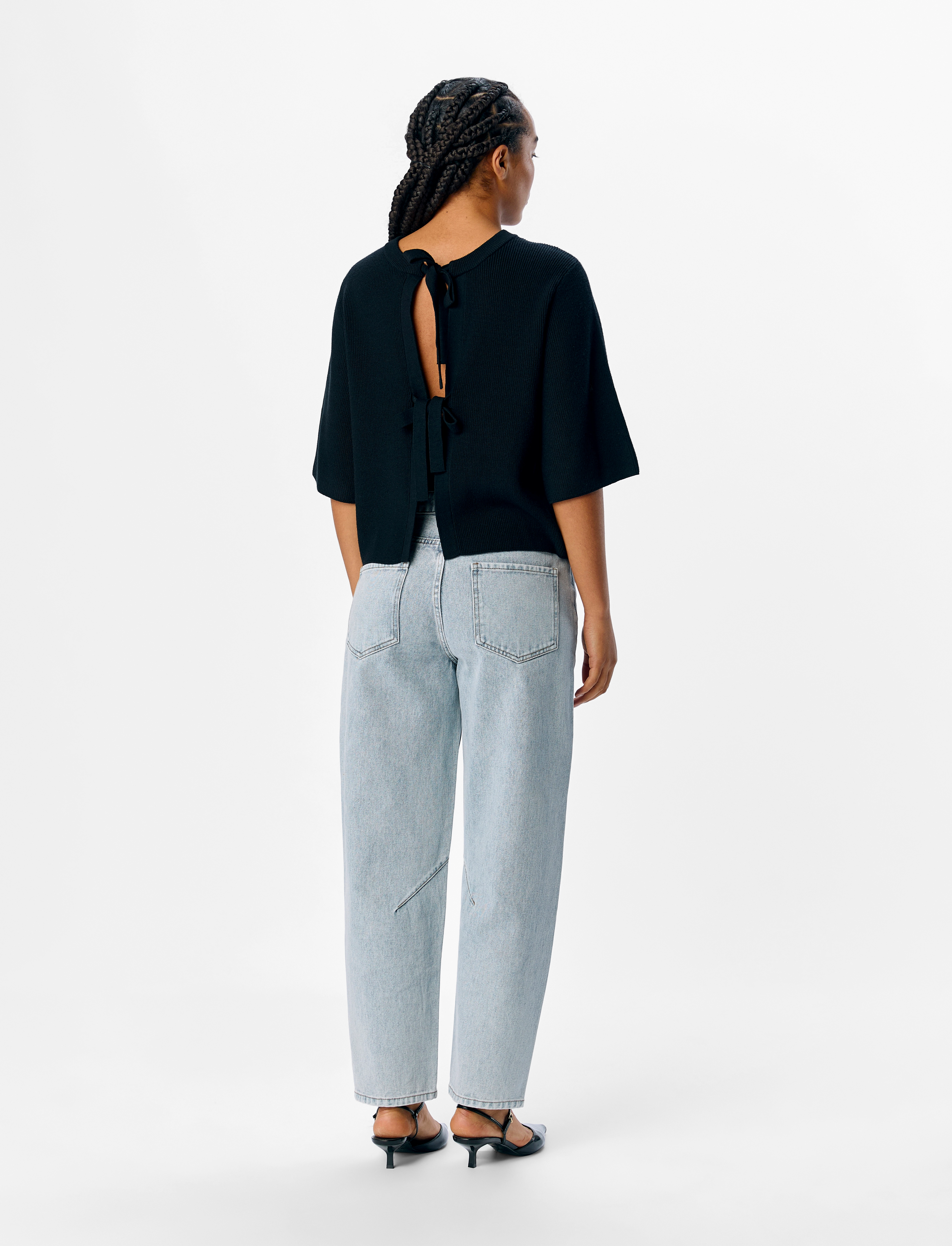 Object - OBJULLA PARVI 2/4 KNIT CARDIGAN NOOS - cardigans - black - 2
