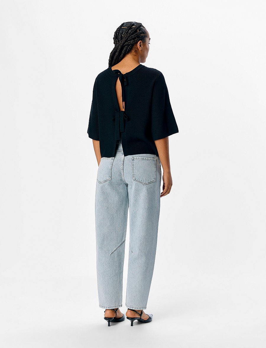 Object - OBJULLA PARVI 2/4 KNIT CARDIGAN NOOS - strickjacken - black - 2