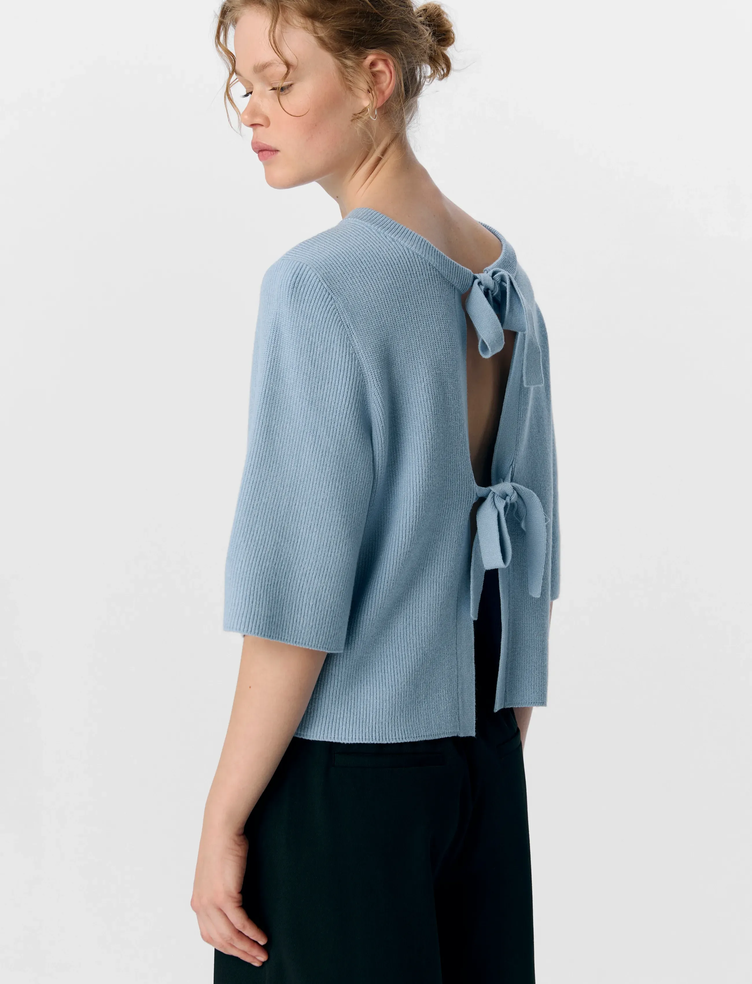 Object - OBJULLA PARVI 2/4 KNIT CARDIGAN NOOS - cardigans - kentucky blue - 4