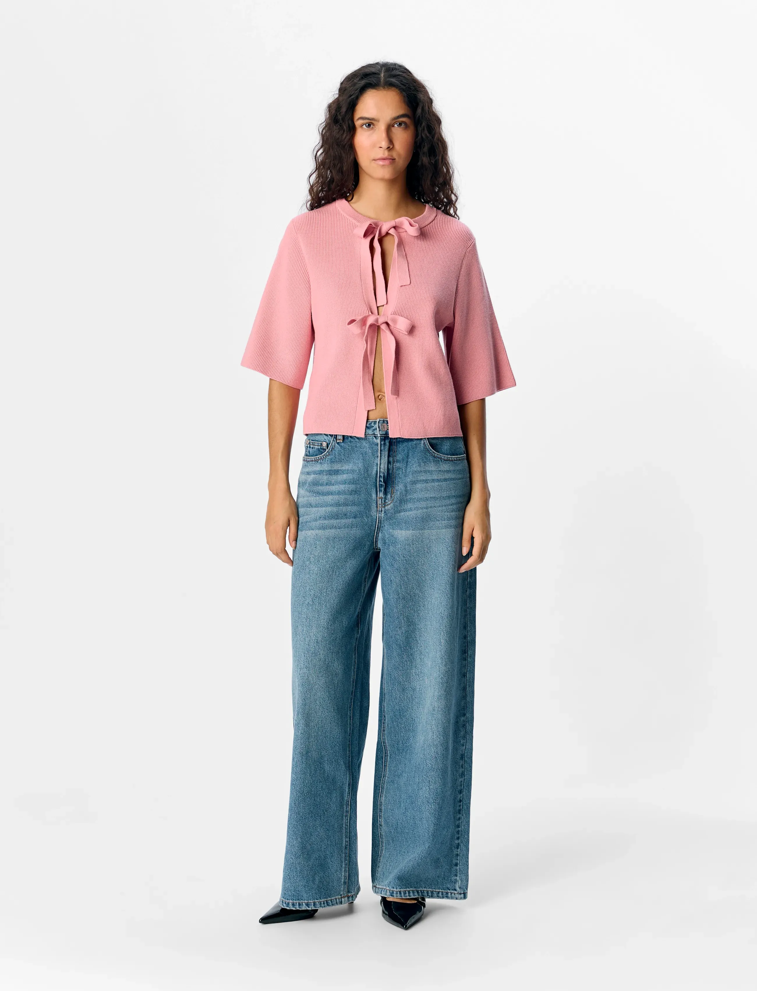Object - OBJULLA PARVI 2/4 KNIT CARDIGAN NOOS - laveste priser - rose elegance - 3