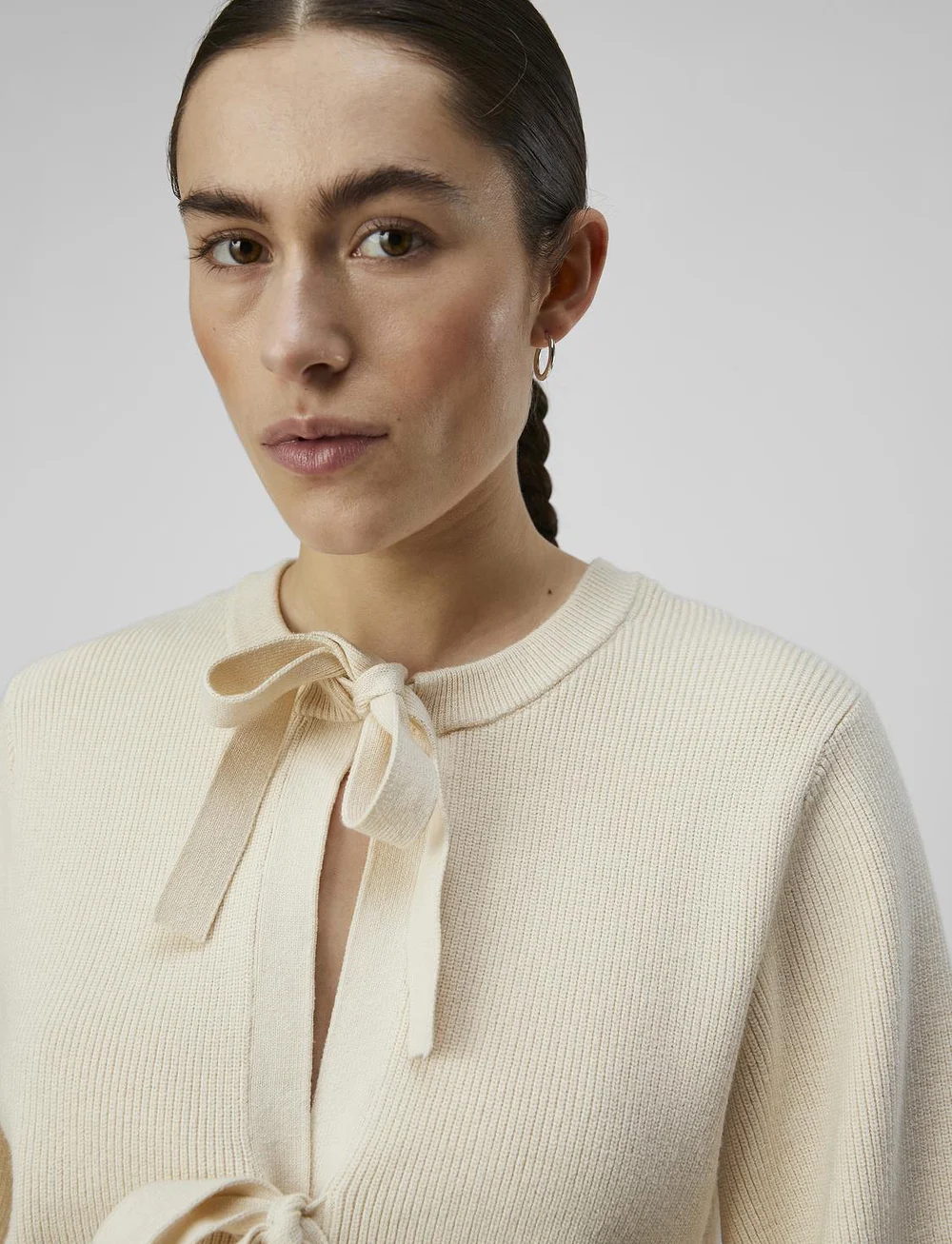 Object - OBJULLA PARVI 2/4 KNIT CARDIGAN NOOS - cardigans - sandshell - 5