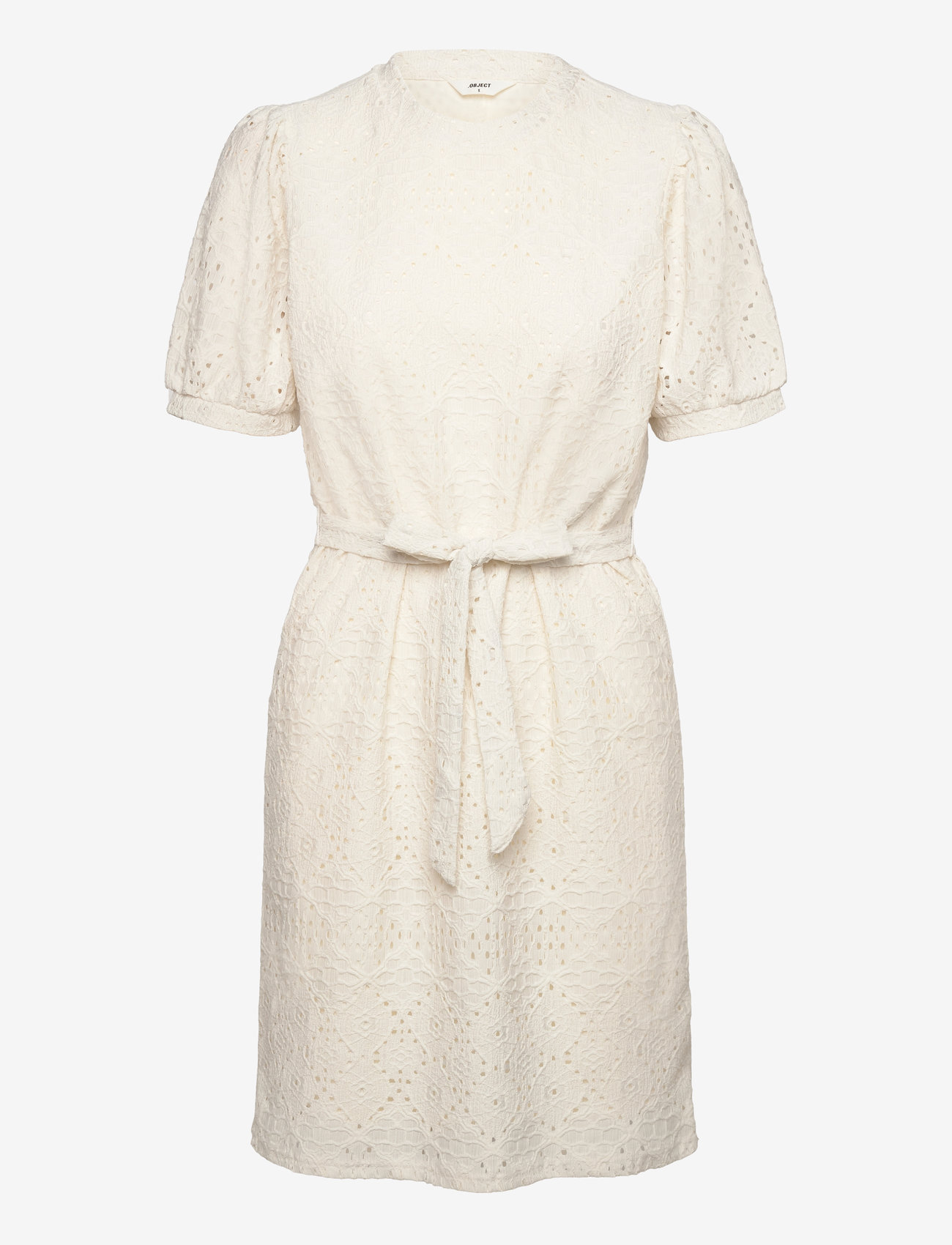 Object - OBJFEODORA S/S SHORT DRESS NOOS - suvekleidid - cloud dancer - 1