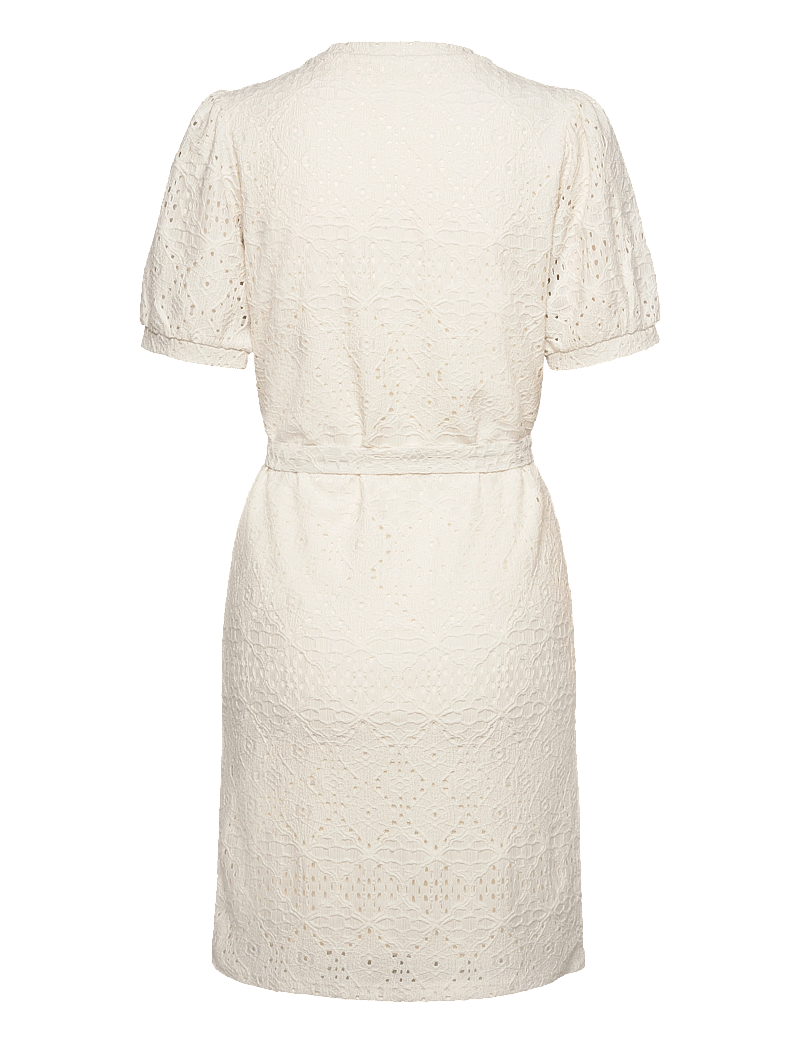 Object - OBJFEODORA S/S SHORT DRESS NOOS - sommarklänningar - cloud dancer - 2