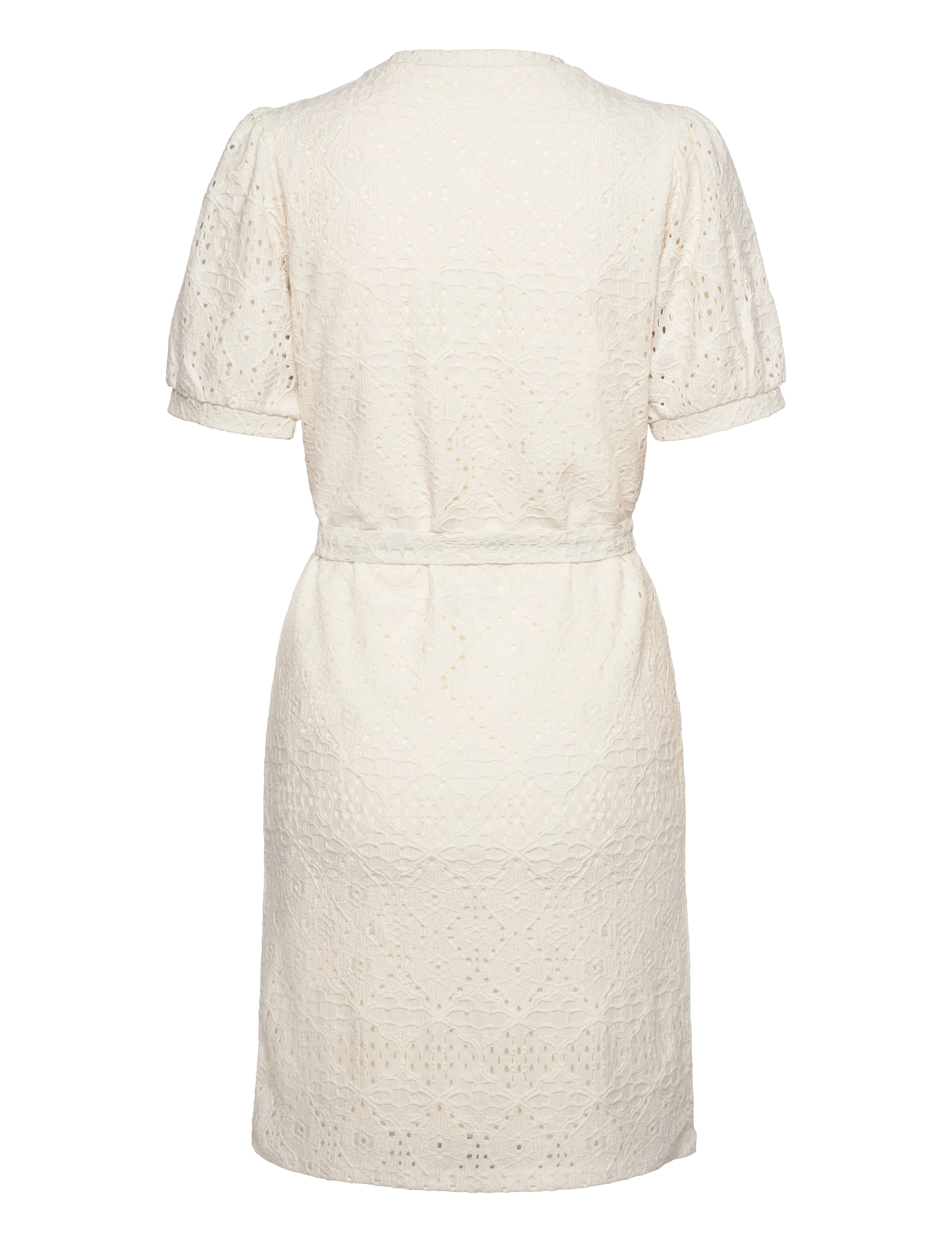 Object - OBJFEODORA S/S SHORT DRESS NOOS - cloud dancer - 2