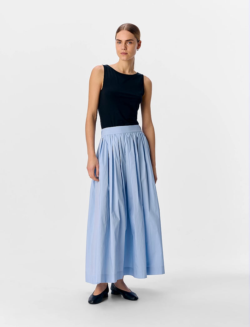 Object - OBJPAIGE HW SKIRT REP - maxi röcke - cornflower blue - 0