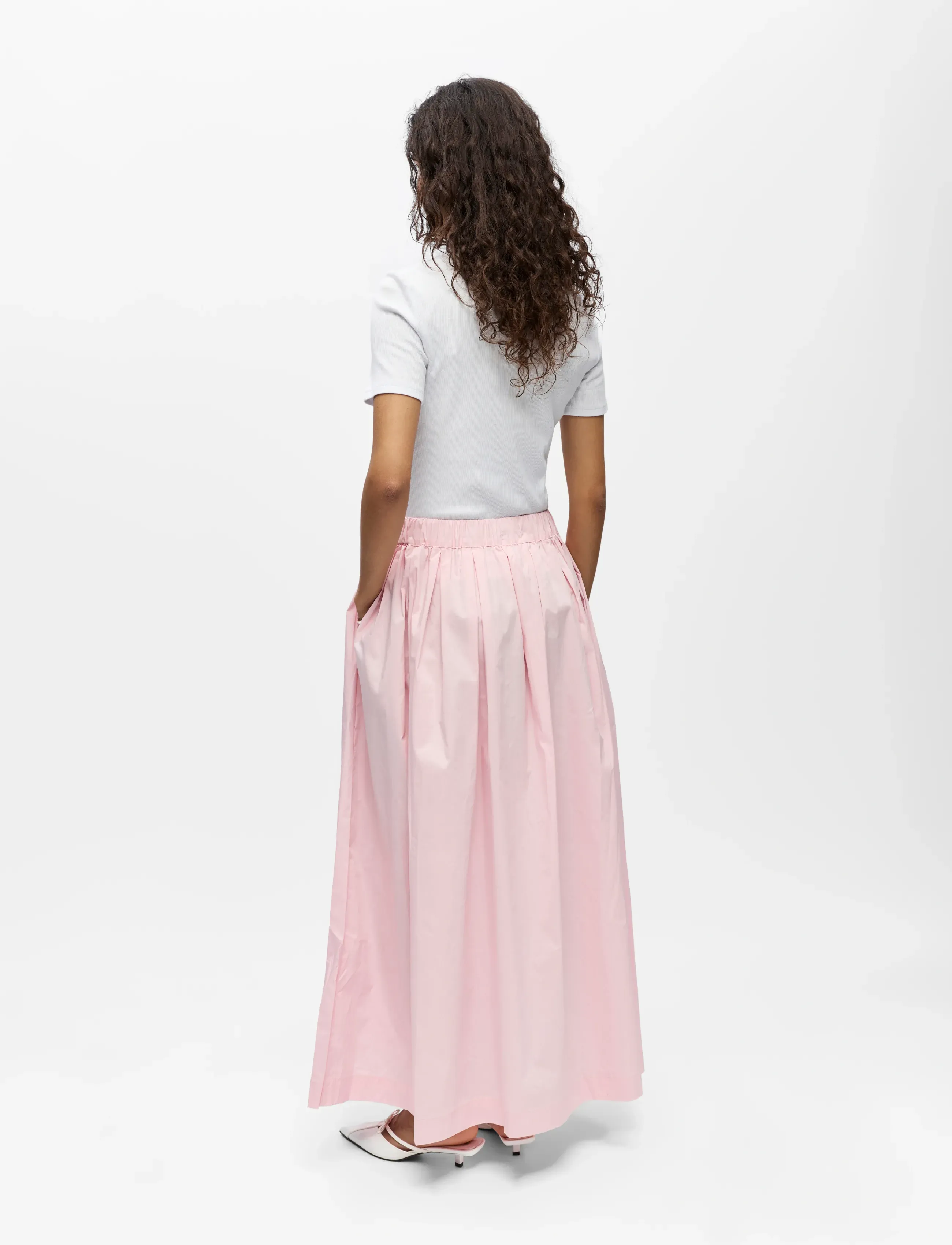 Object - OBJPAIGE HW SKIRT REP - maxi röcke - pale lilac - 2