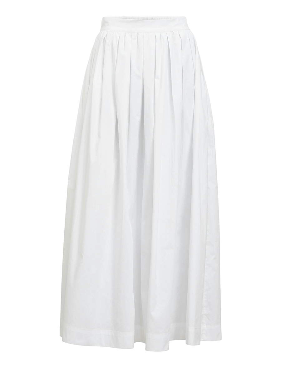 Object - OBJPAIGE HW SKIRT REP - maxi röcke - white - 1
