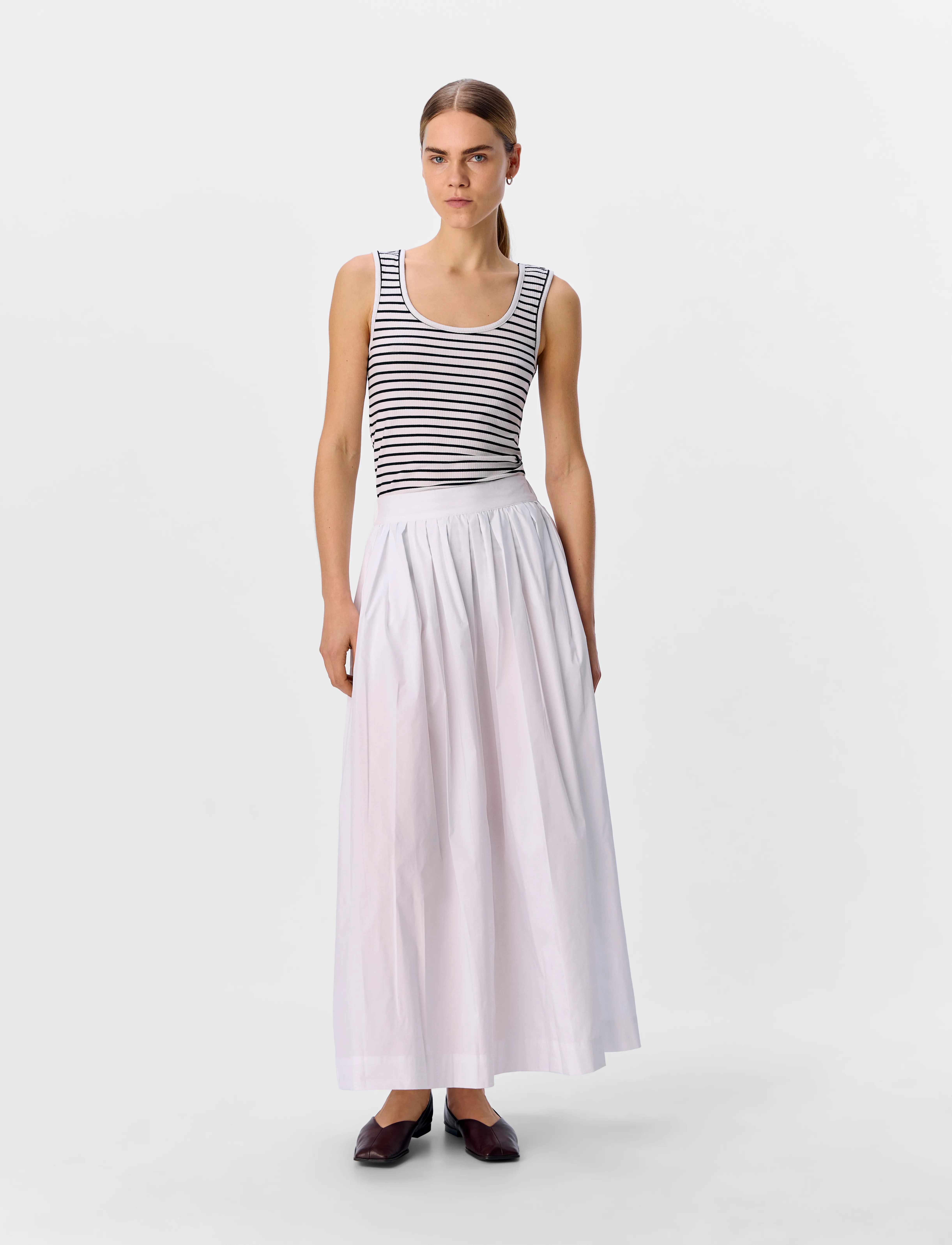 Object - OBJPAIGE HW SKIRT REP - maxikjolar - white - 3