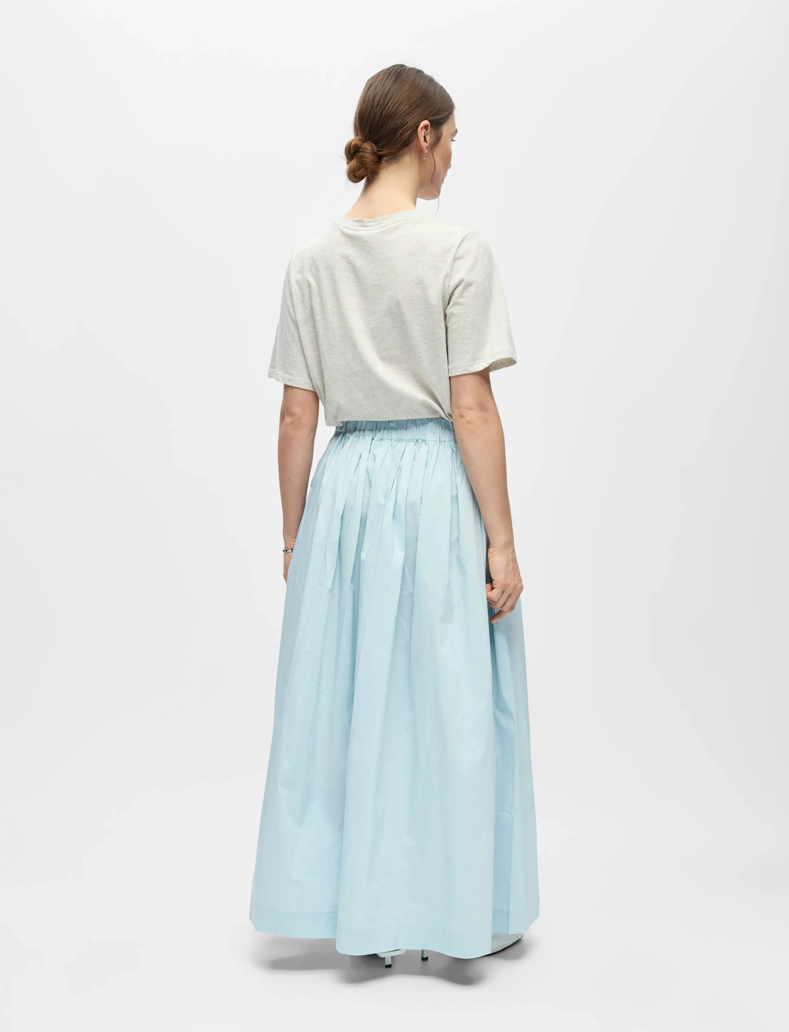 Object Objpaige Hw Skirt Rep, 34, Blue, Nederdele > Maxi Nederdele, Dame