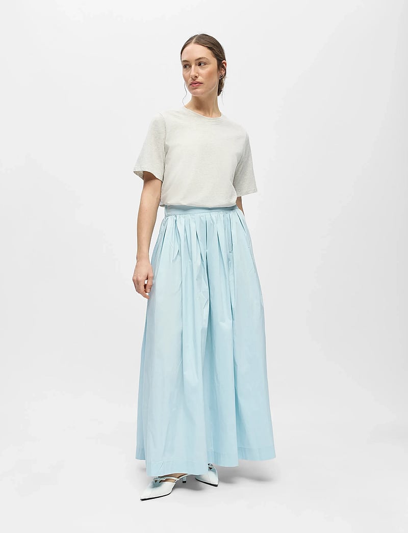 Object - OBJPAIGE HW SKIRT REP - maksiseelikud - winter sky - 2