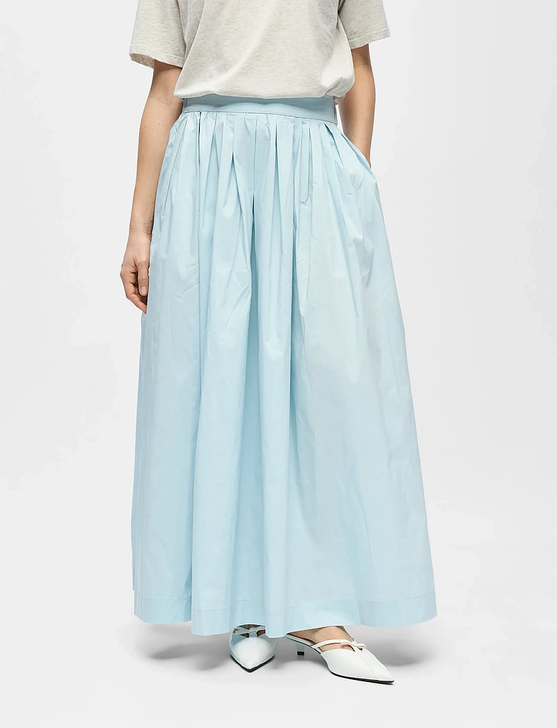 Object - OBJPAIGE HW SKIRT REP - maksiseelikud - winter sky - 4