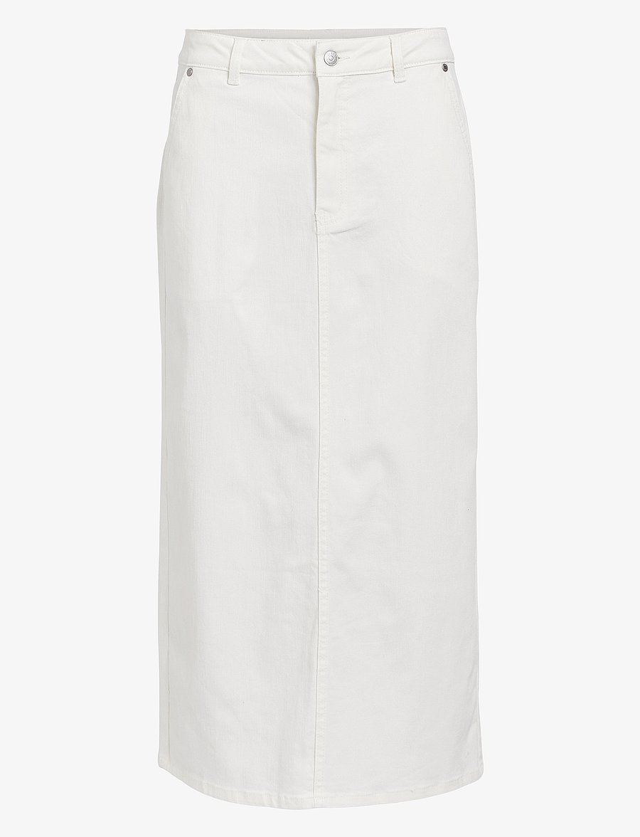 Object - OBJTALIA HW TWILL SKIRT REP - jeanskjolar - cloud dancer - 1