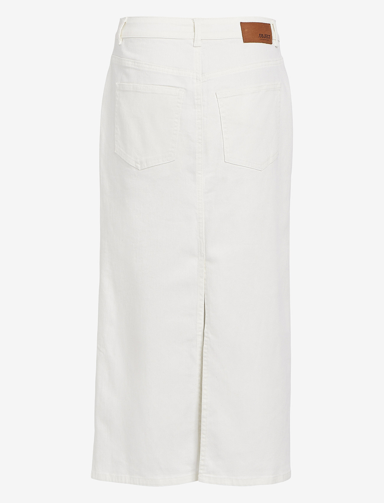 Object - OBJTALIA HW TWILL SKIRT 132 - denimnederdele - cloud dancer - 1