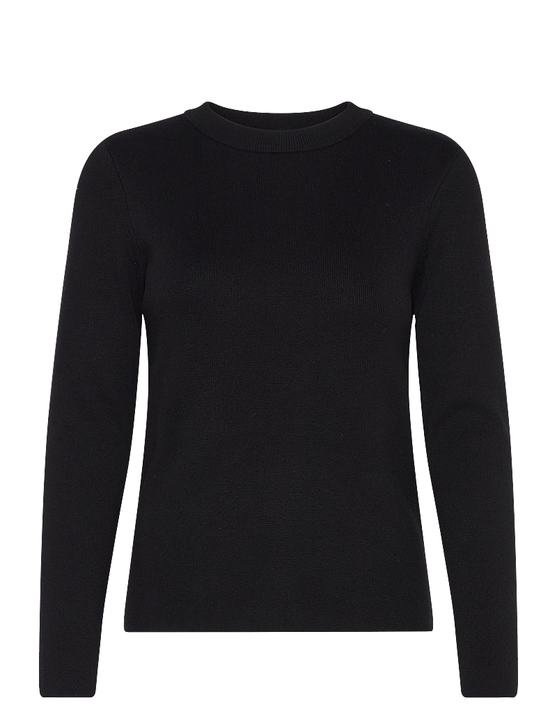 Object - OBJESTER SLI L/S KNIT PULLOVER NOOS - sviitrid - black - 0