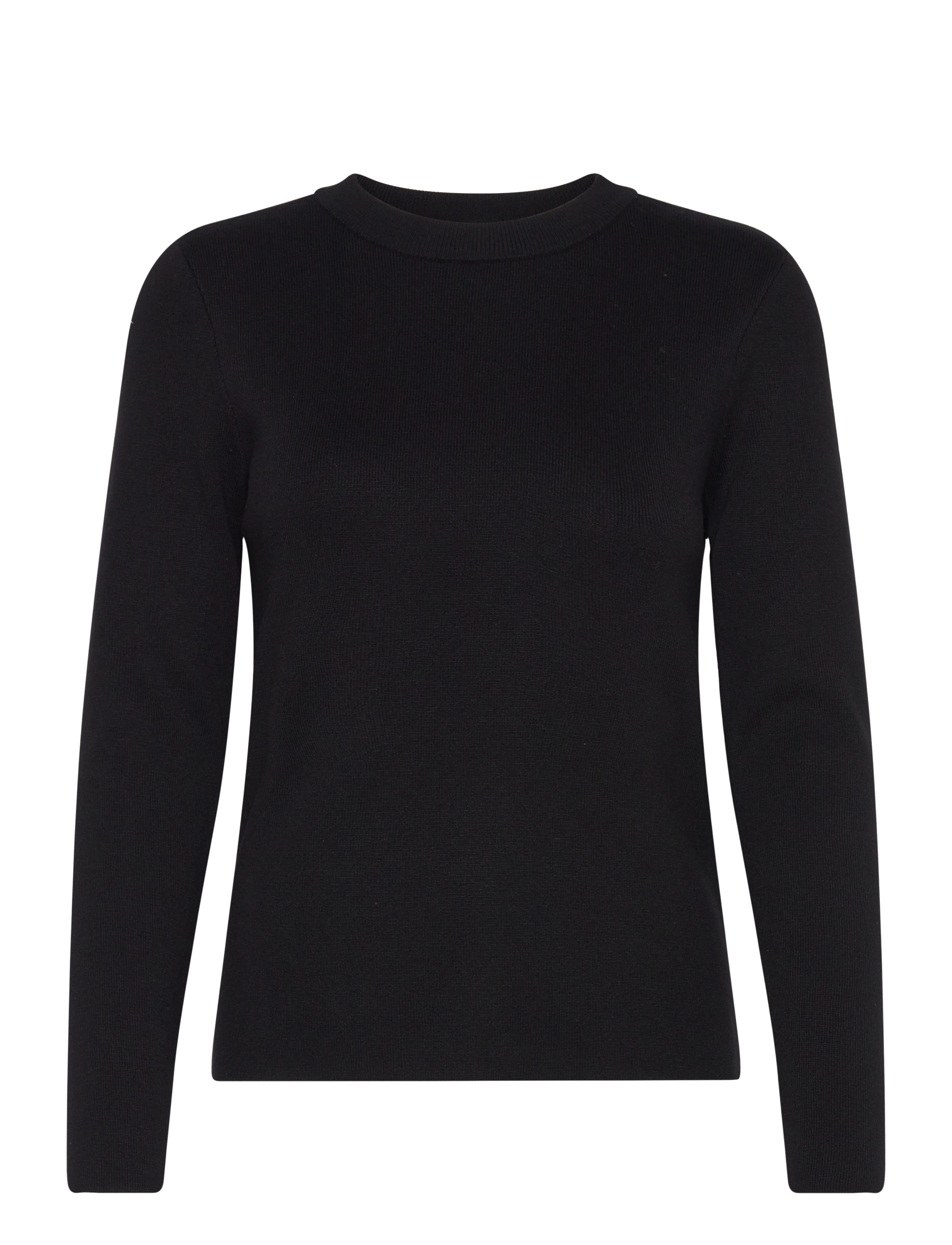 Object OBJESTER SLI L/S KNIT PULLOVER NOOS - Pullover - BLACK / black