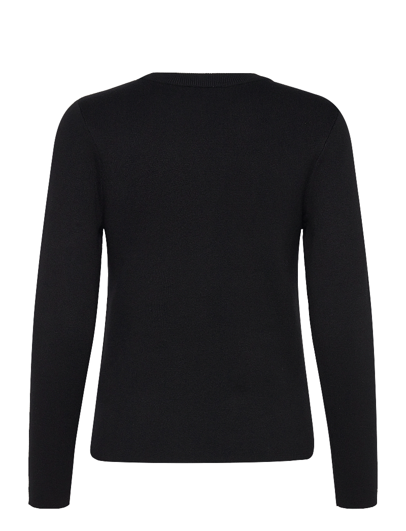 Object - OBJESTER SLI L/S KNIT PULLOVER NOOS - sviitrid - black - 1