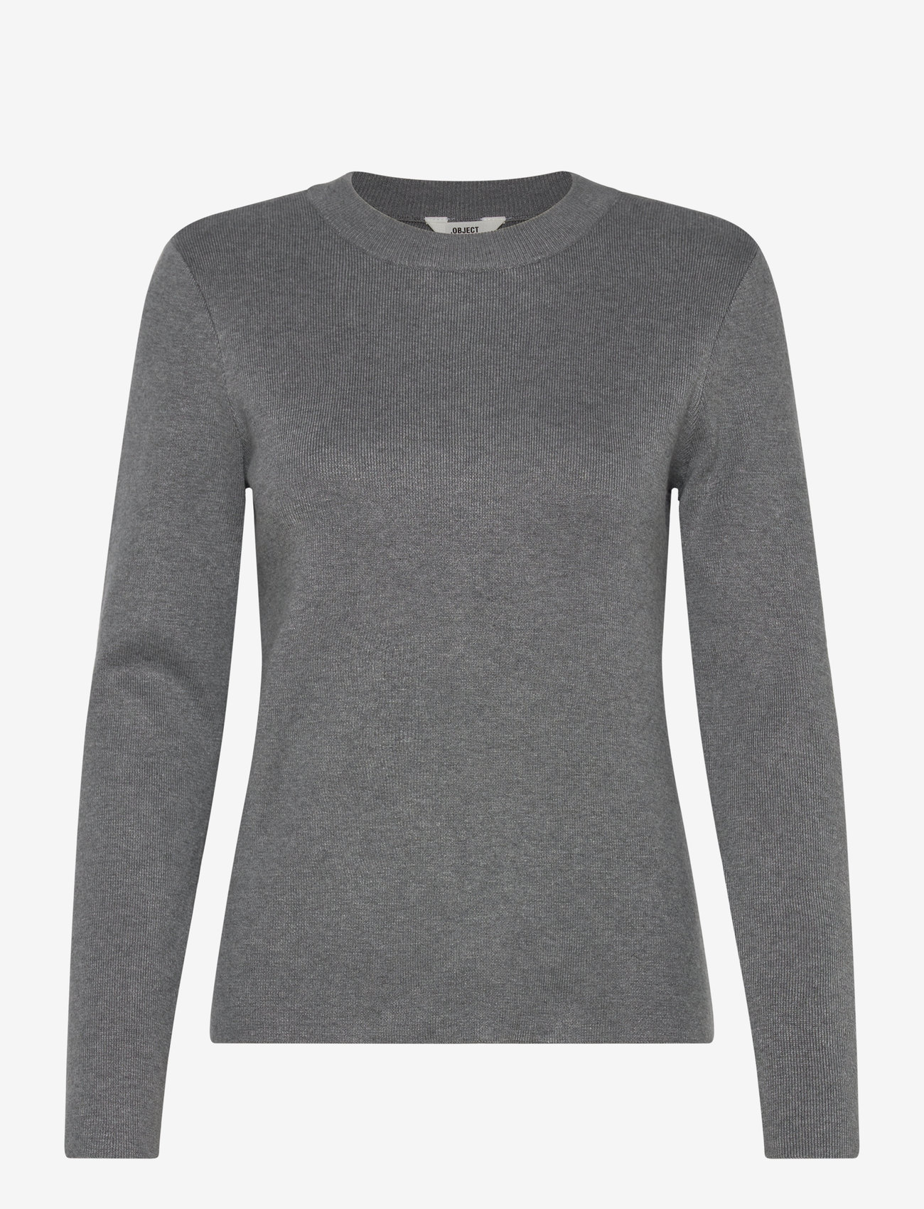 Object - OBJESTER SLI L/S KNIT PULLOVER NOOS - sügisesed riided - medium grey melange - 0
