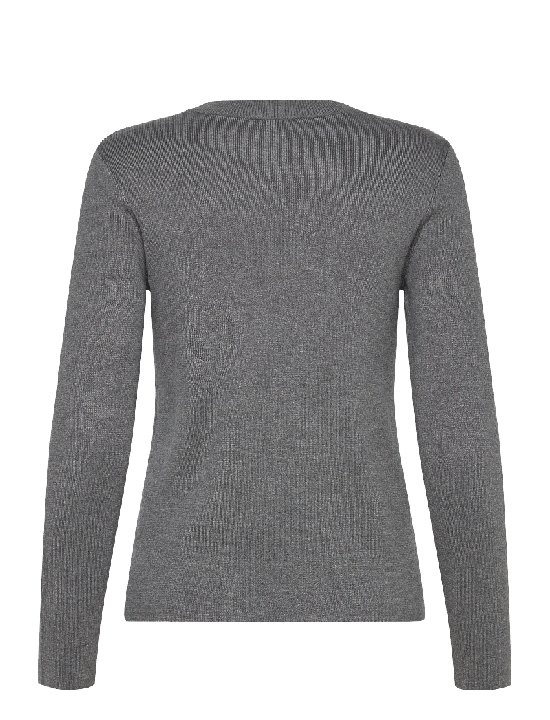 Object - OBJESTER SLI L/S KNIT PULLOVER NOOS - pullover - medium grey melange - 2