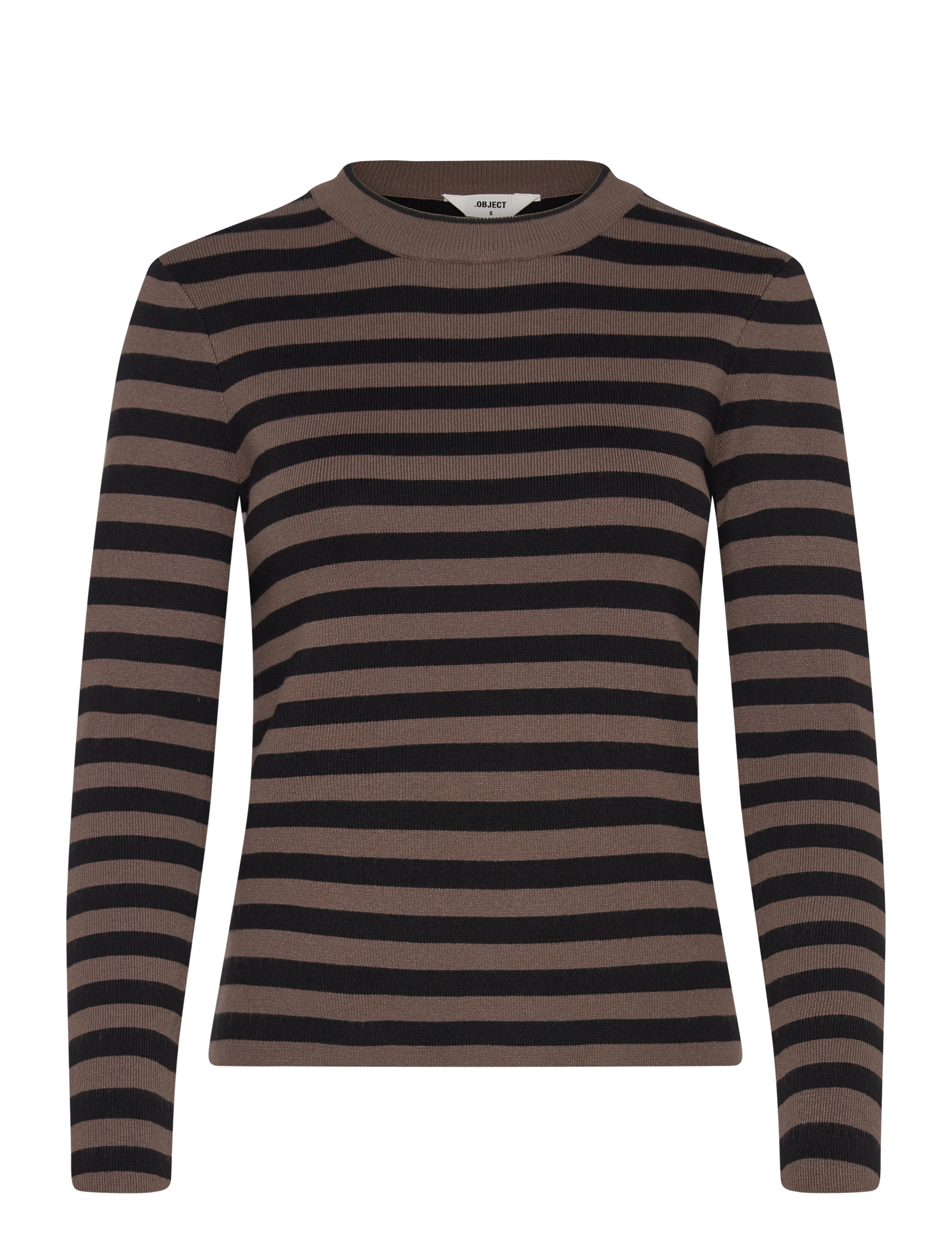 OBJECT Objester Sli L/S Knit Pullover Noos Braun - XS - Damen