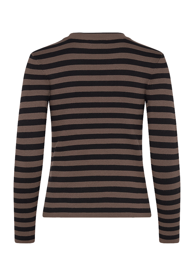 Object - OBJESTER SLI L/S KNIT PULLOVER NOOS - pullover - morel - 2