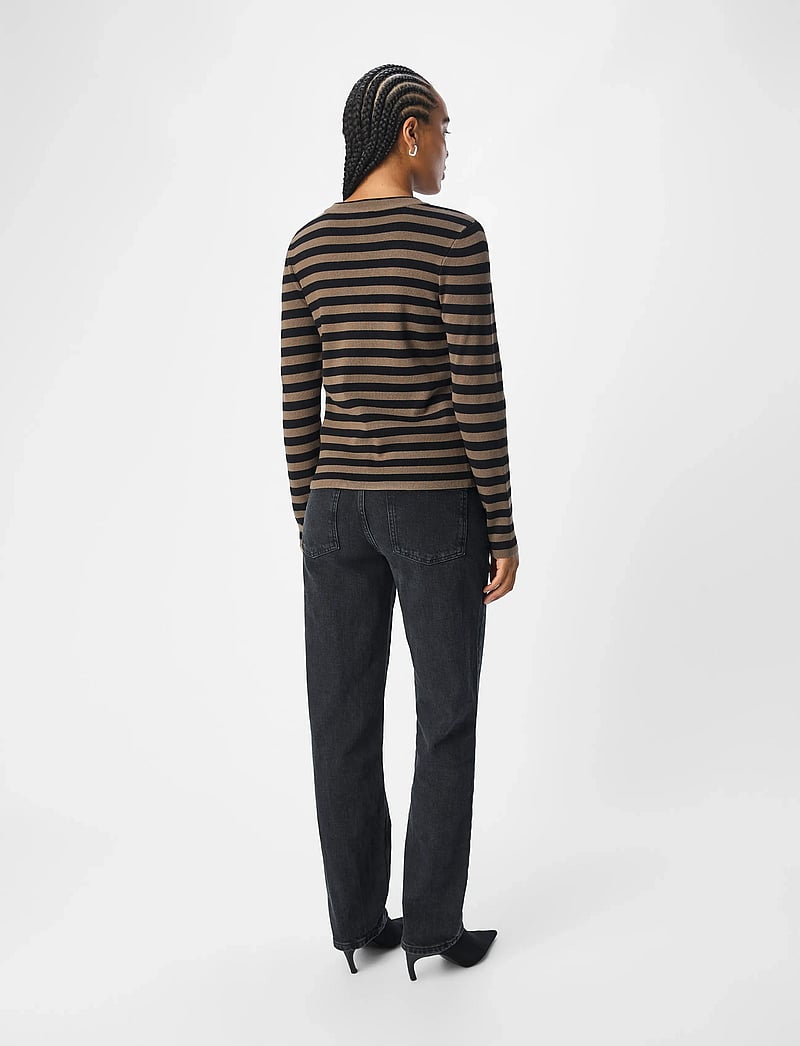 Object - OBJESTER SLI L/S KNIT PULLOVER NOOS - pullover - morel - 3