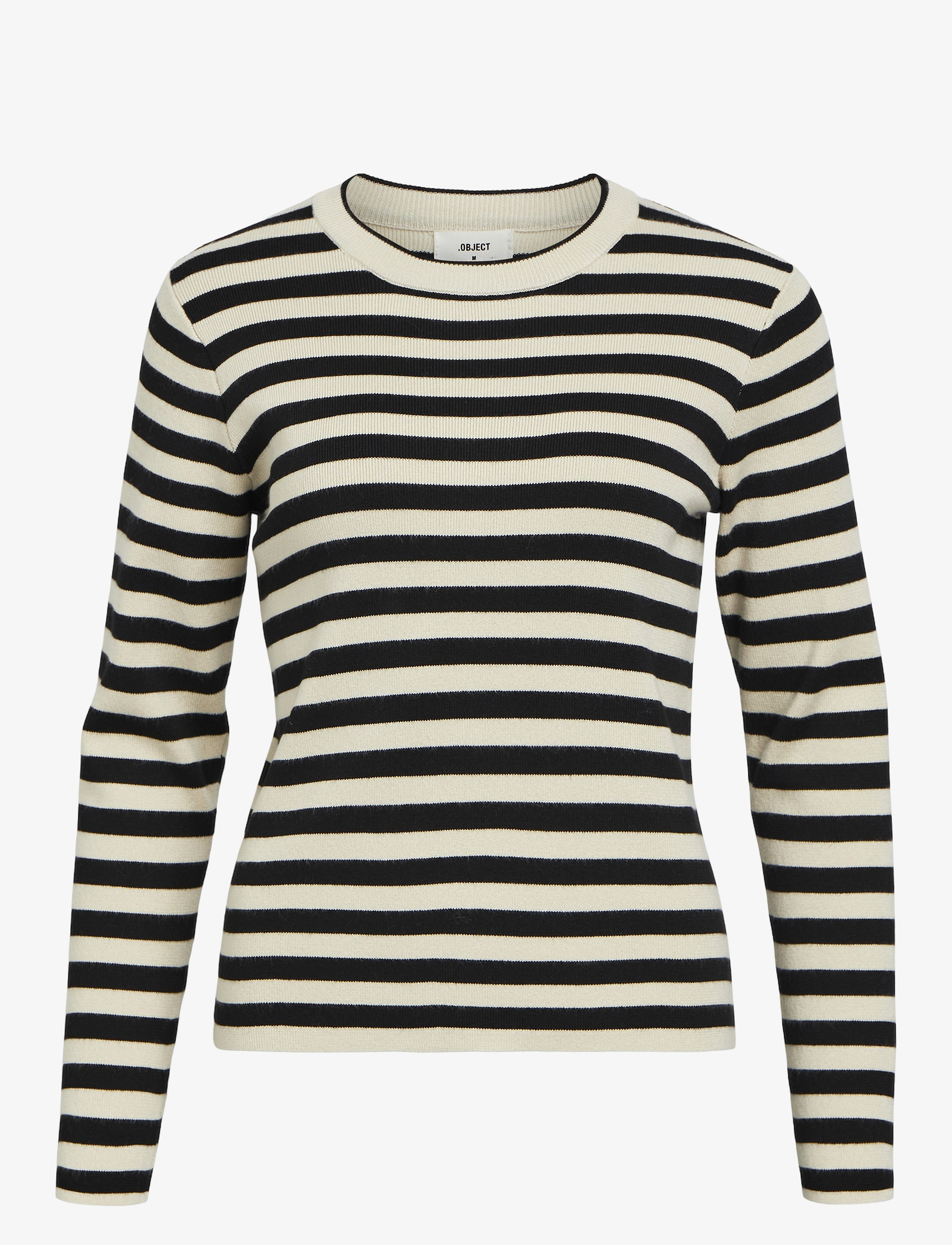 OBJECT Objester Sli L/S Knit Pullover Noos Beige - S - Damen