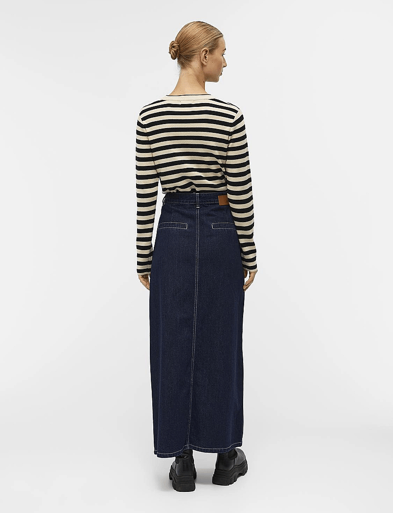 Object - OBJESTER SLI L/S KNIT PULLOVER NOOS - stickade tröjor - sandshell - 2