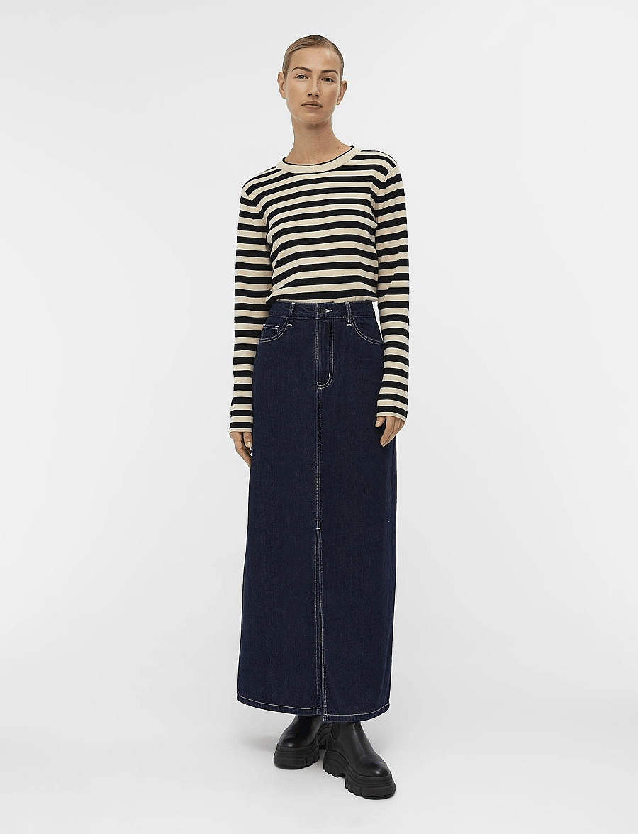 Object - OBJESTER SLI L/S KNIT PULLOVER NOOS - neulepuserot - sandshell - 5