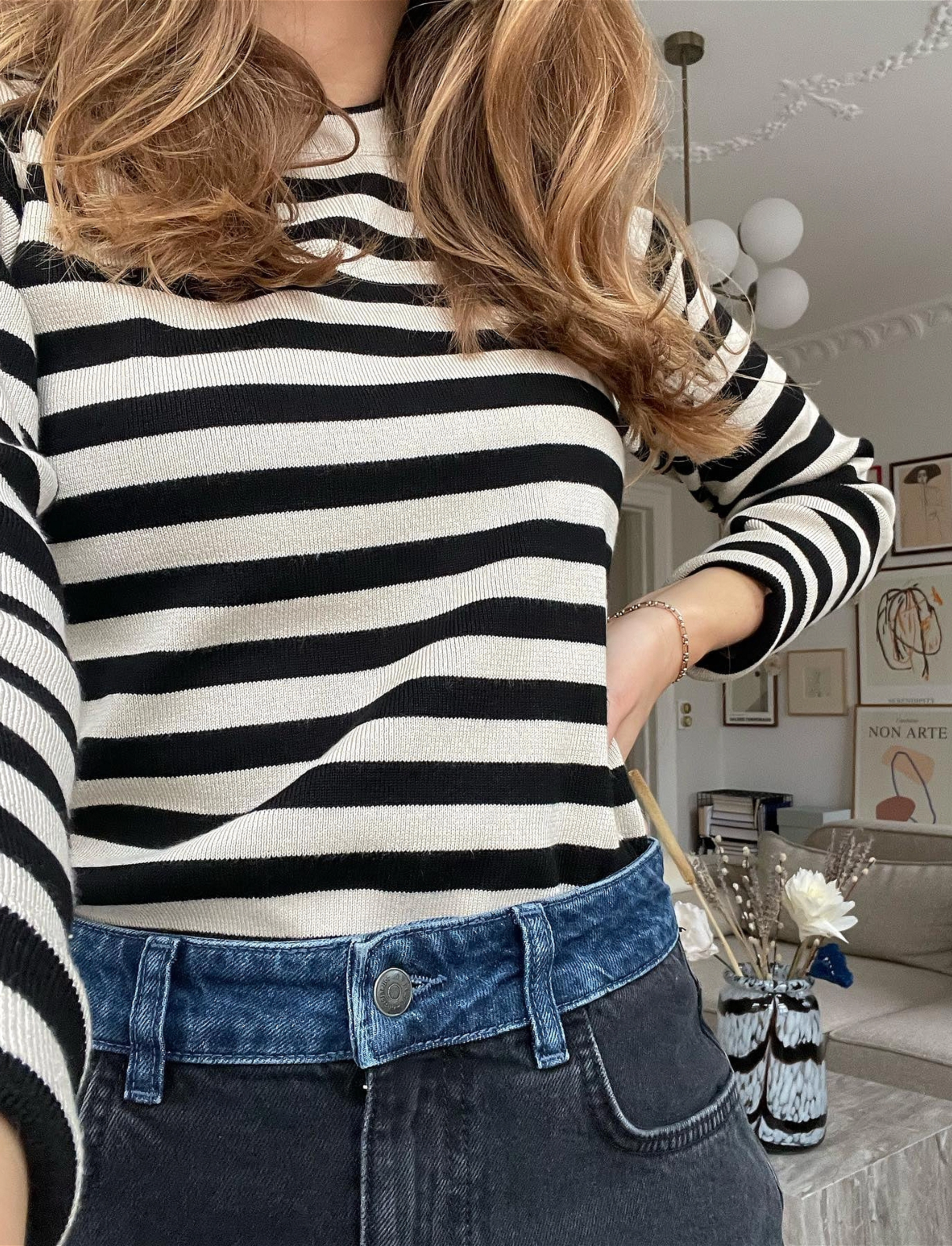 Object OBJESTER SLI L/S KNIT PULLOVER NOOS - Födelsedag - SANDSHELL / beige