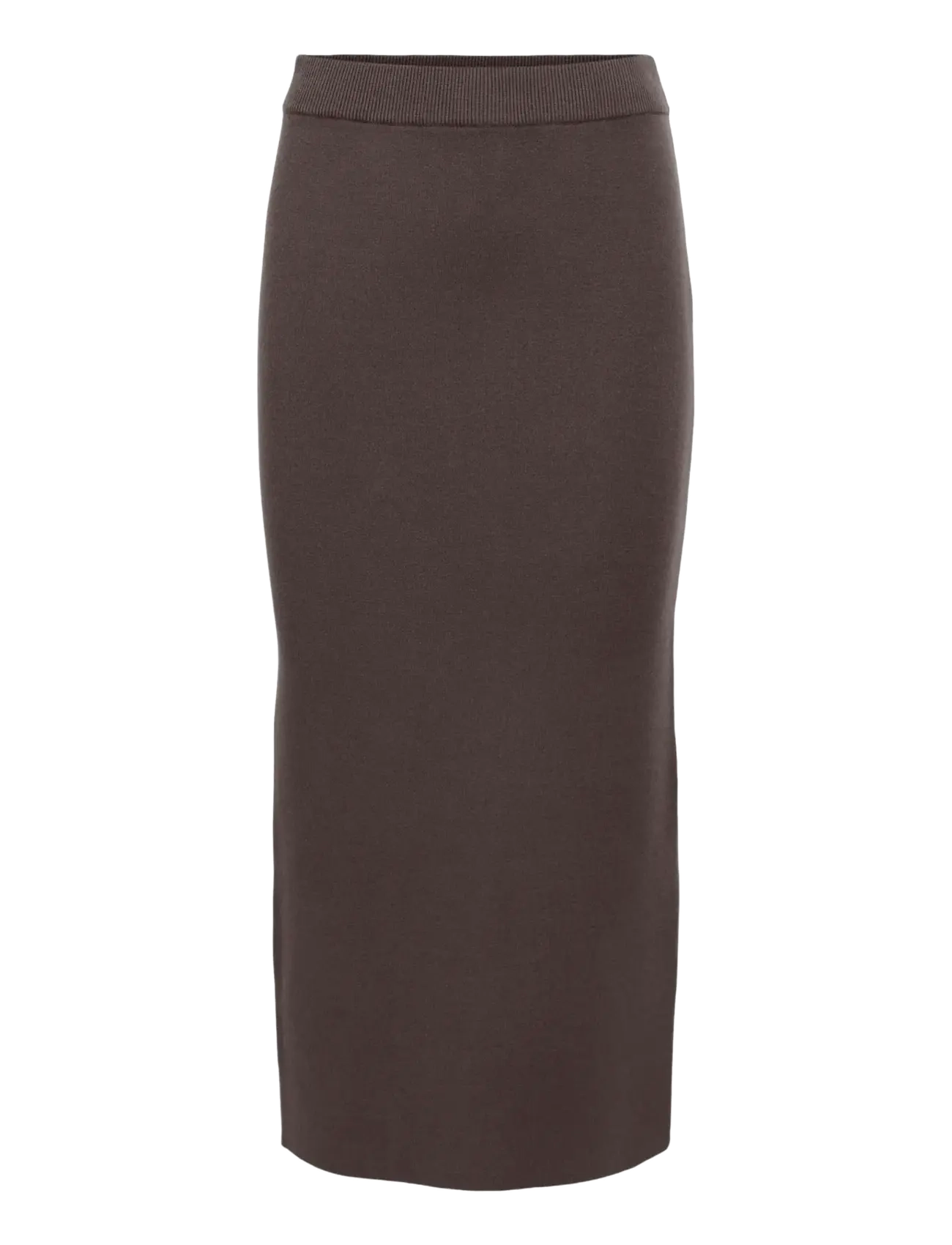Object - OBJREYNARD HW KNIT SKIRT NOOS - seal brown - 1