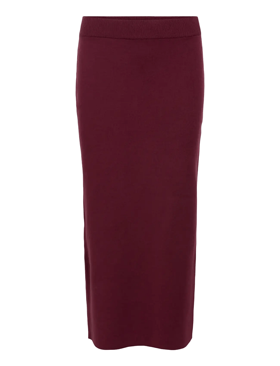 Object - OBJREYNARD HW KNIT SKIRT NOOS - stickade kjolar - windsor wine - 1