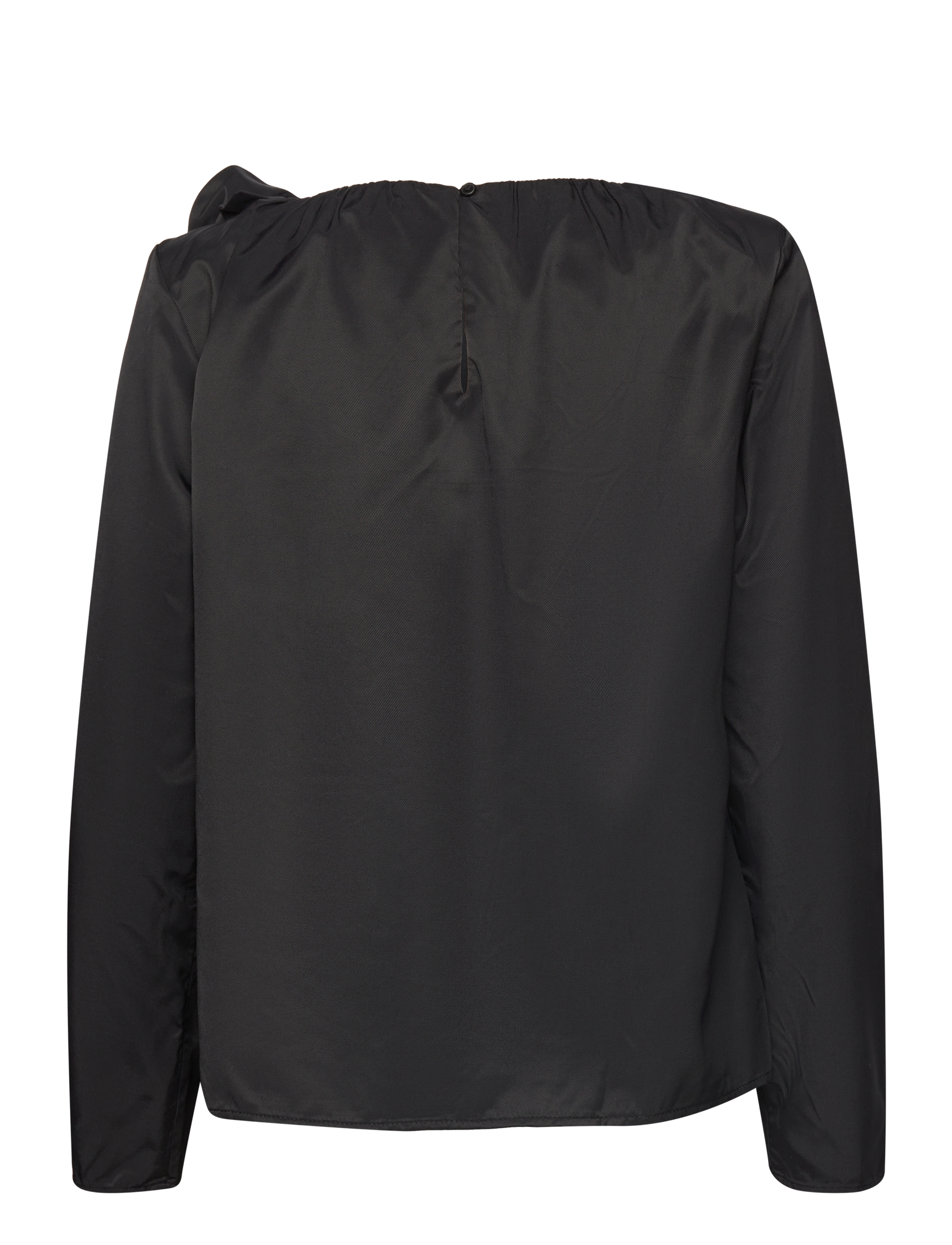 Object - OBJLAGAN LS REGULAR TOP E AW FAIR 23 - langærmede bluser - black - 1