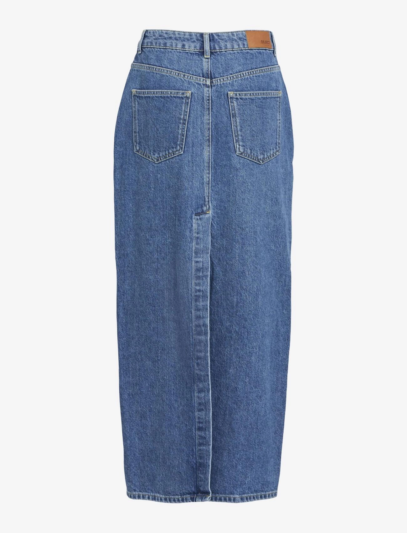 Object - OBJTHYLANE LONG DENIM SKIRT 131 DIV - gallapils - medium blue denim - 2