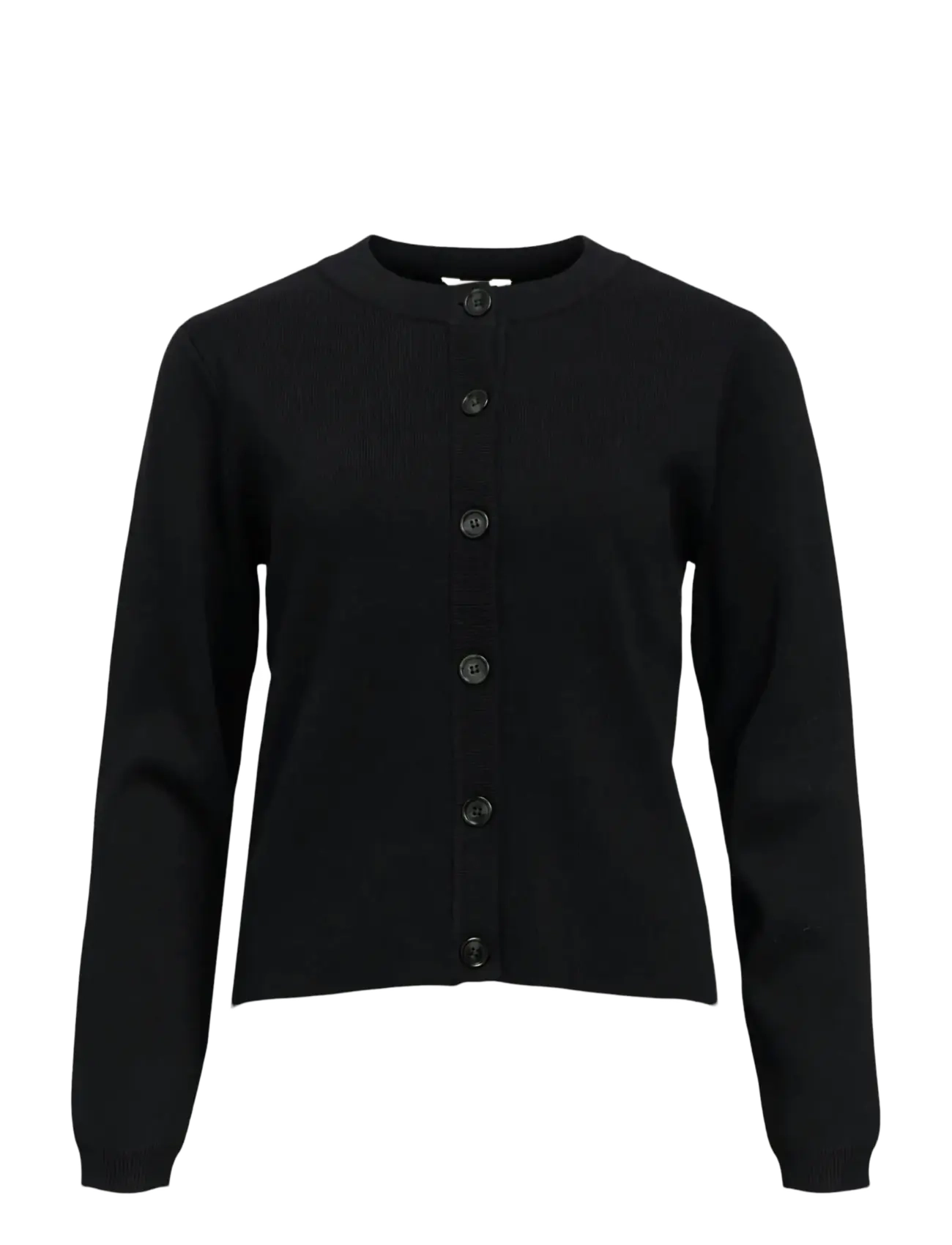 OBJESTER SLI L/S KNIT CARDIGAN NOOS - BLACK