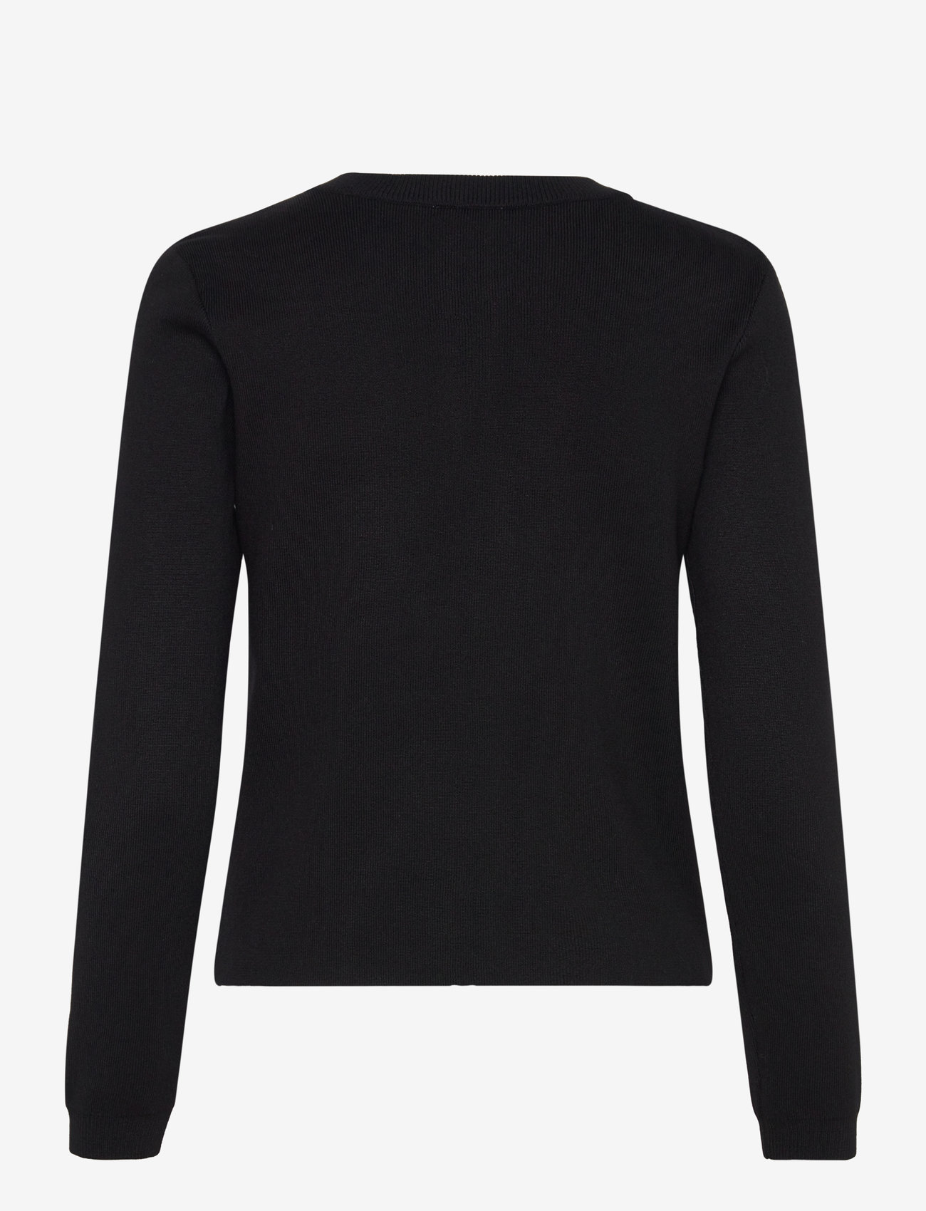 Object - OBJESTER SLI L/S KNIT CARDIGAN NOOS - koftor - black - 2