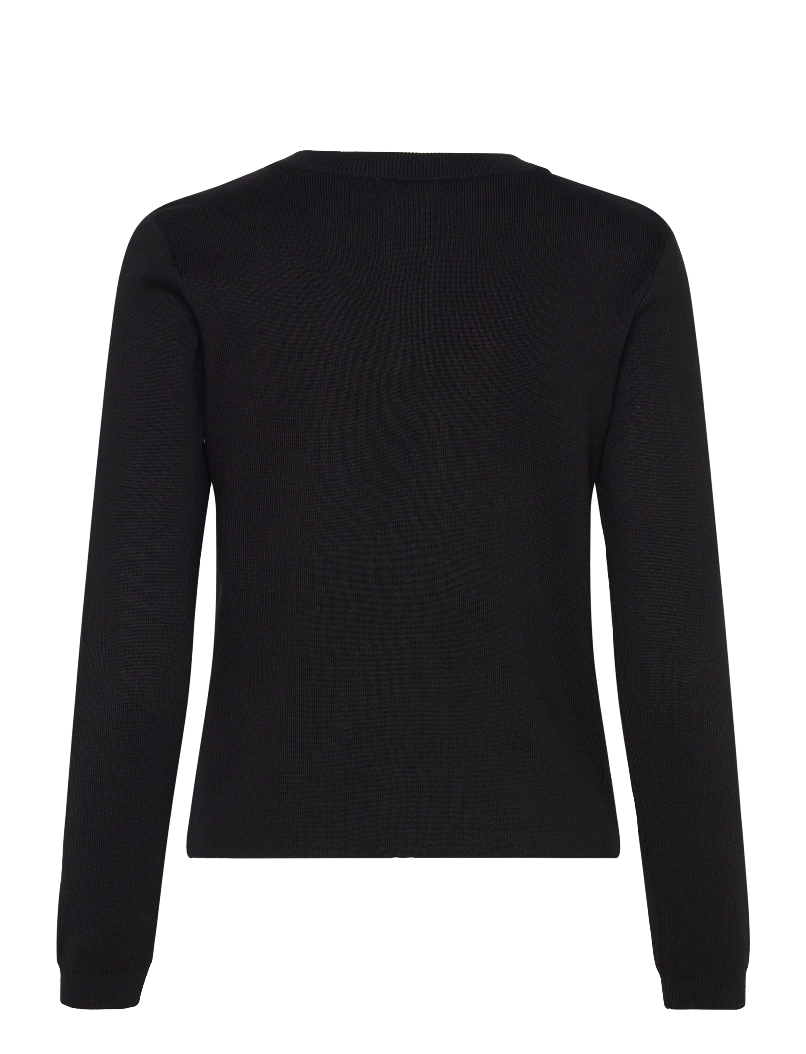Object - OBJESTER SLI L/S KNIT CARDIGAN NOOS - cardigans - black - 2