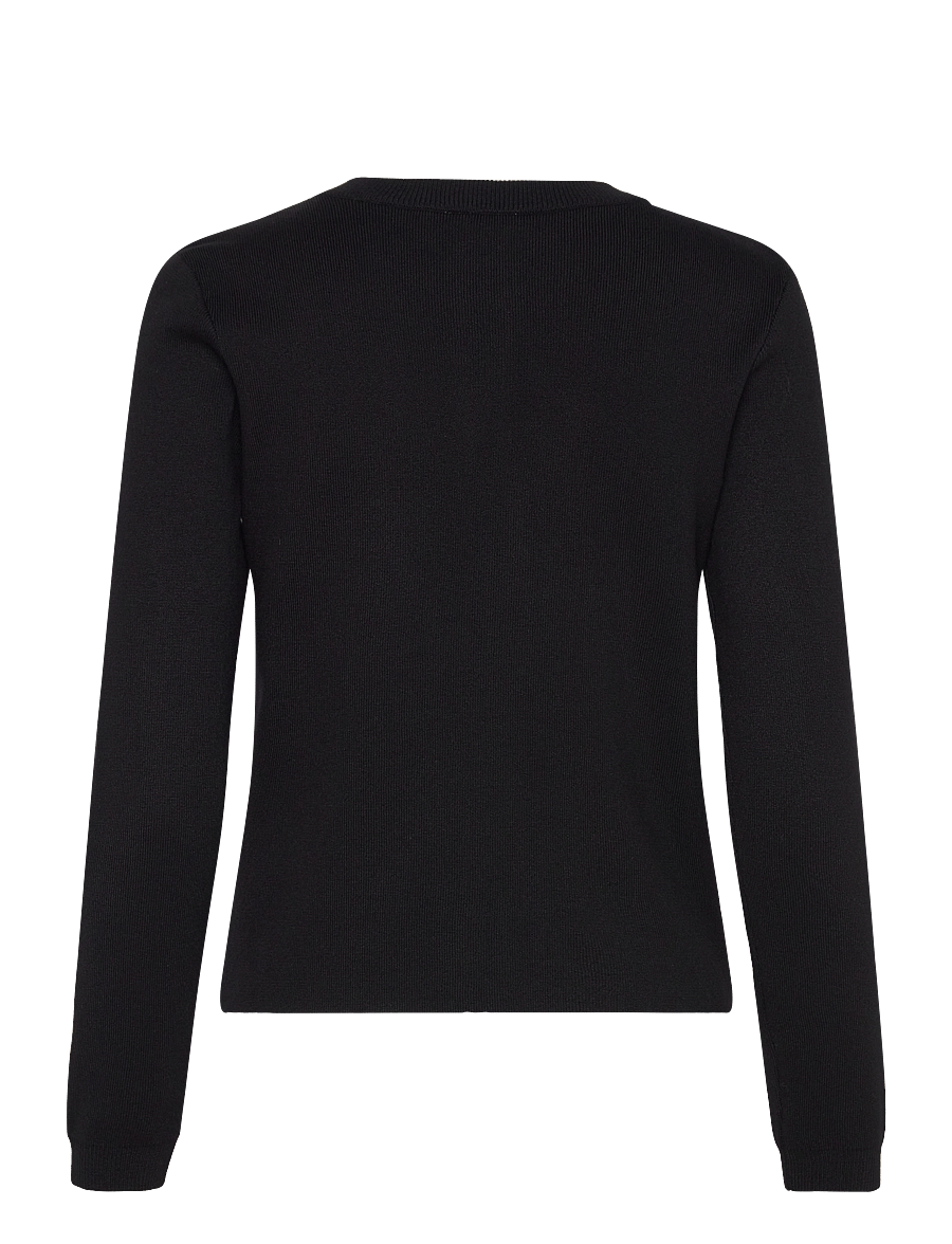 Object - OBJESTER SLI L/S KNIT CARDIGAN NOOS - strickjacken - black - 2