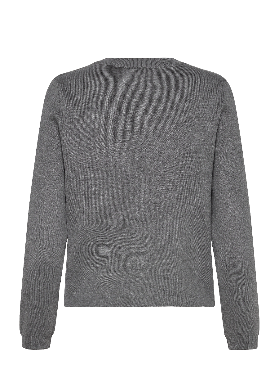 Object - OBJESTER SLI L/S KNIT CARDIGAN NOOS - strickjacken - medium grey melange - 2