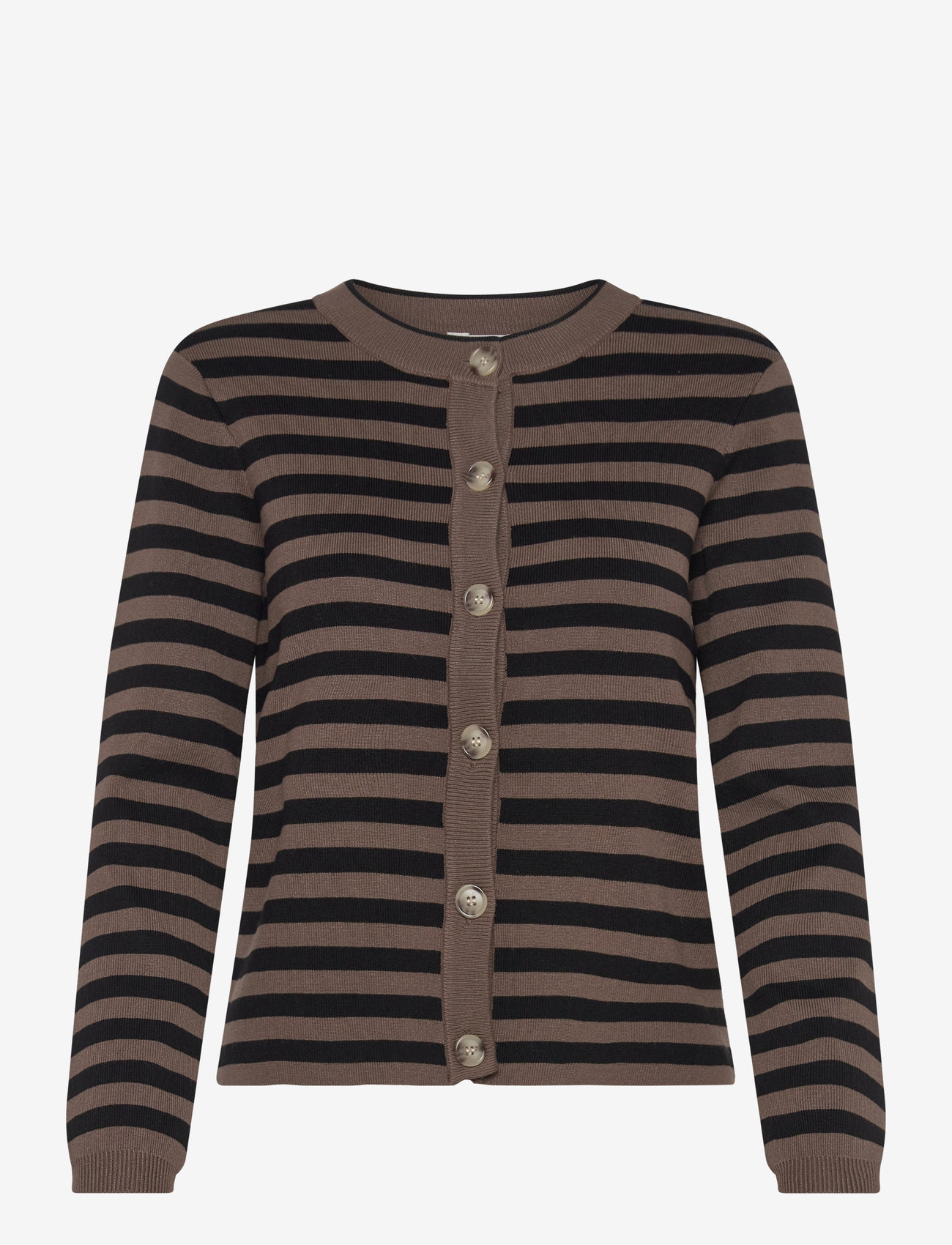 Object - OBJESTER SLI L/S KNIT CARDIGAN NOOS - koftor - morel - 0