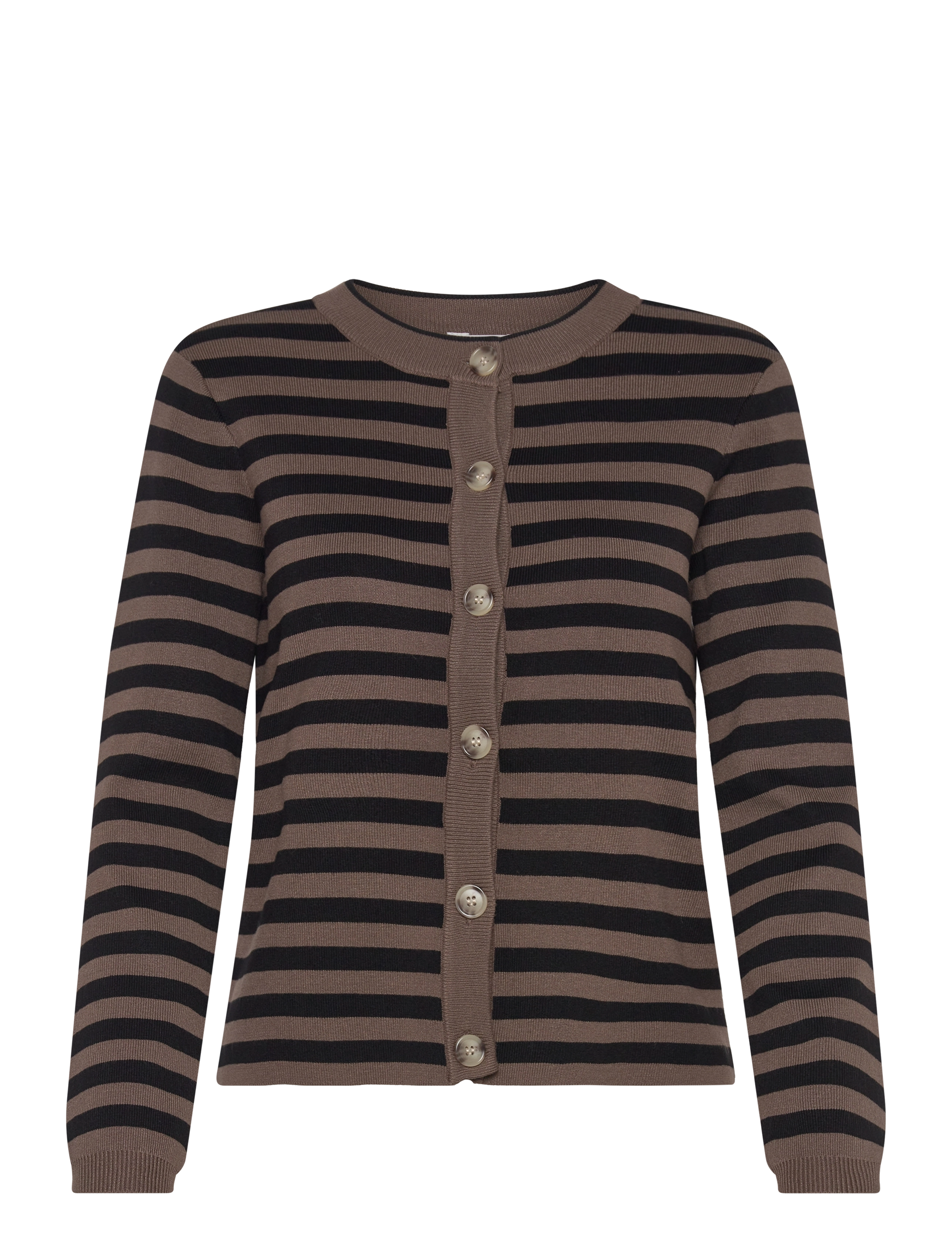 Object - OBJESTER SLI L/S KNIT CARDIGAN NOOS - kardiganid - morel - 1