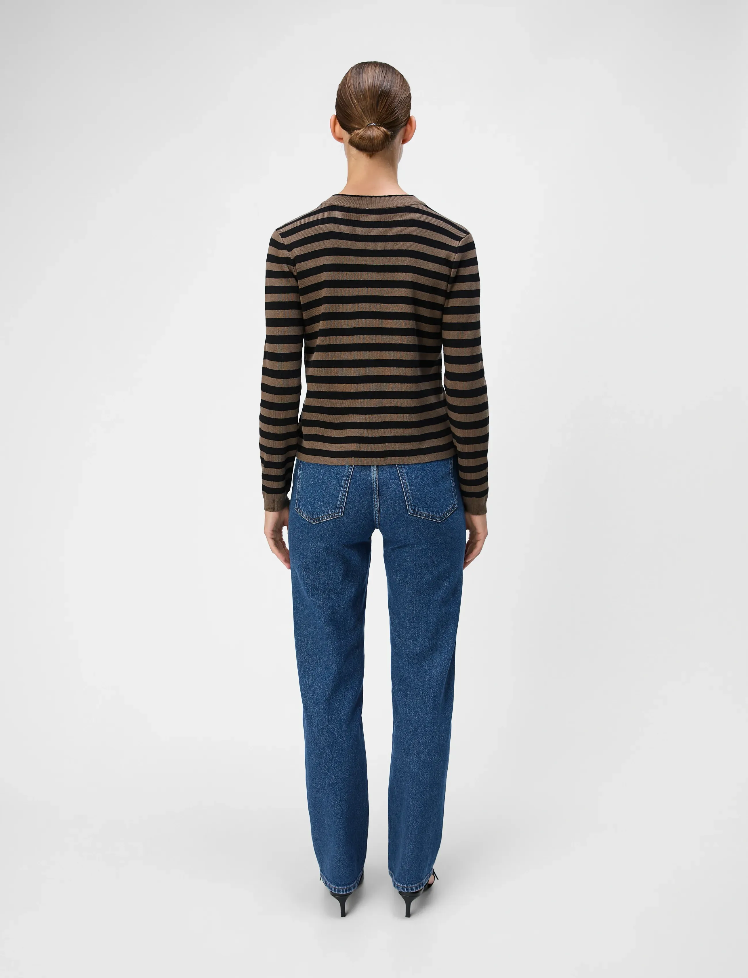 Object - OBJESTER SLI L/S KNIT CARDIGAN NOOS - kardiganid - morel - 3