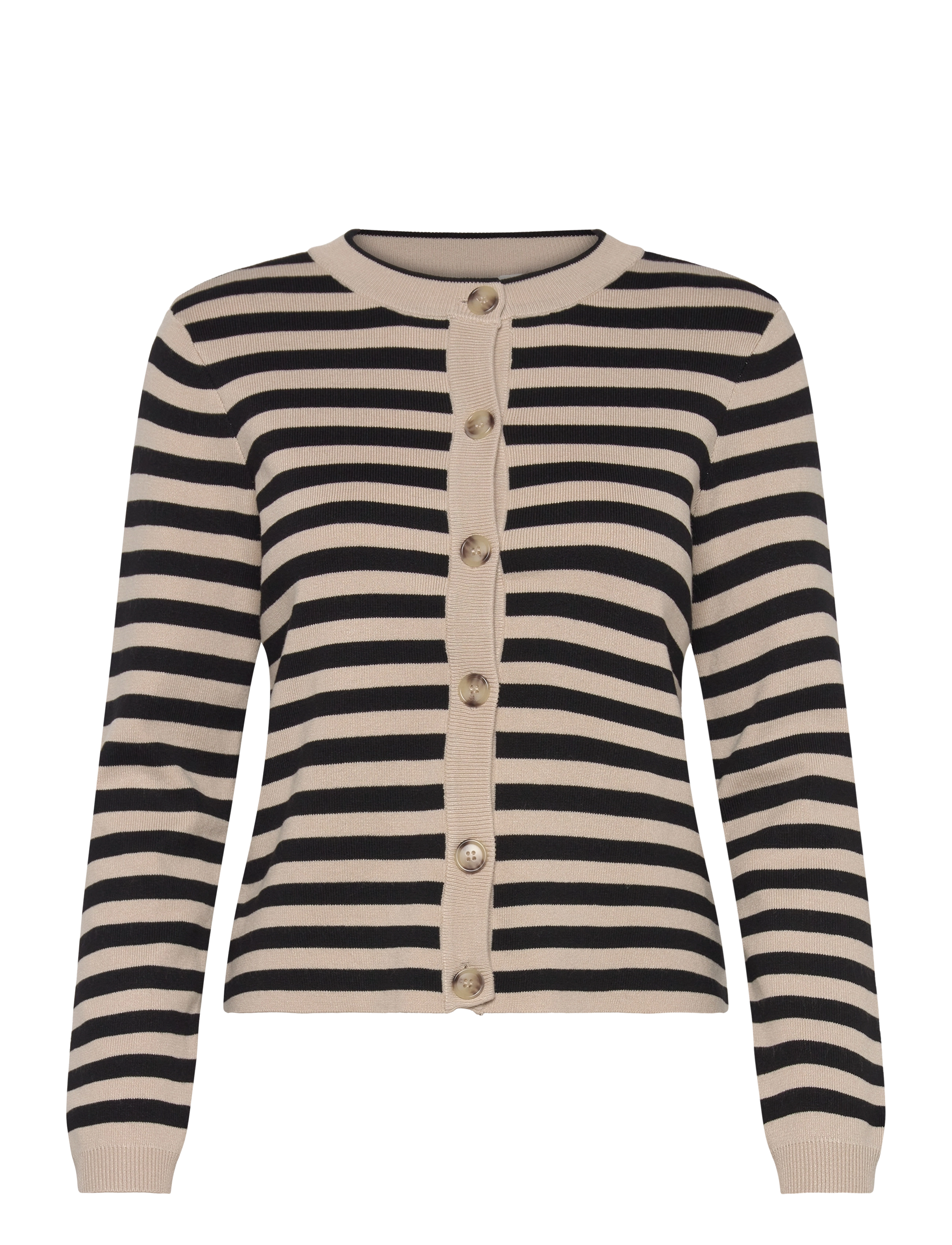 OBJECT Objester Sli L/S Knit Cardigan Noos Beige - S - Damen