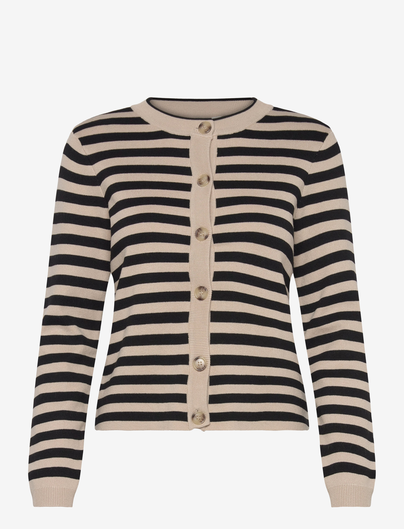 Object - OBJESTER SLI L/S KNIT CARDIGAN NOOS - herbstliche kleidung - sandshell - 1