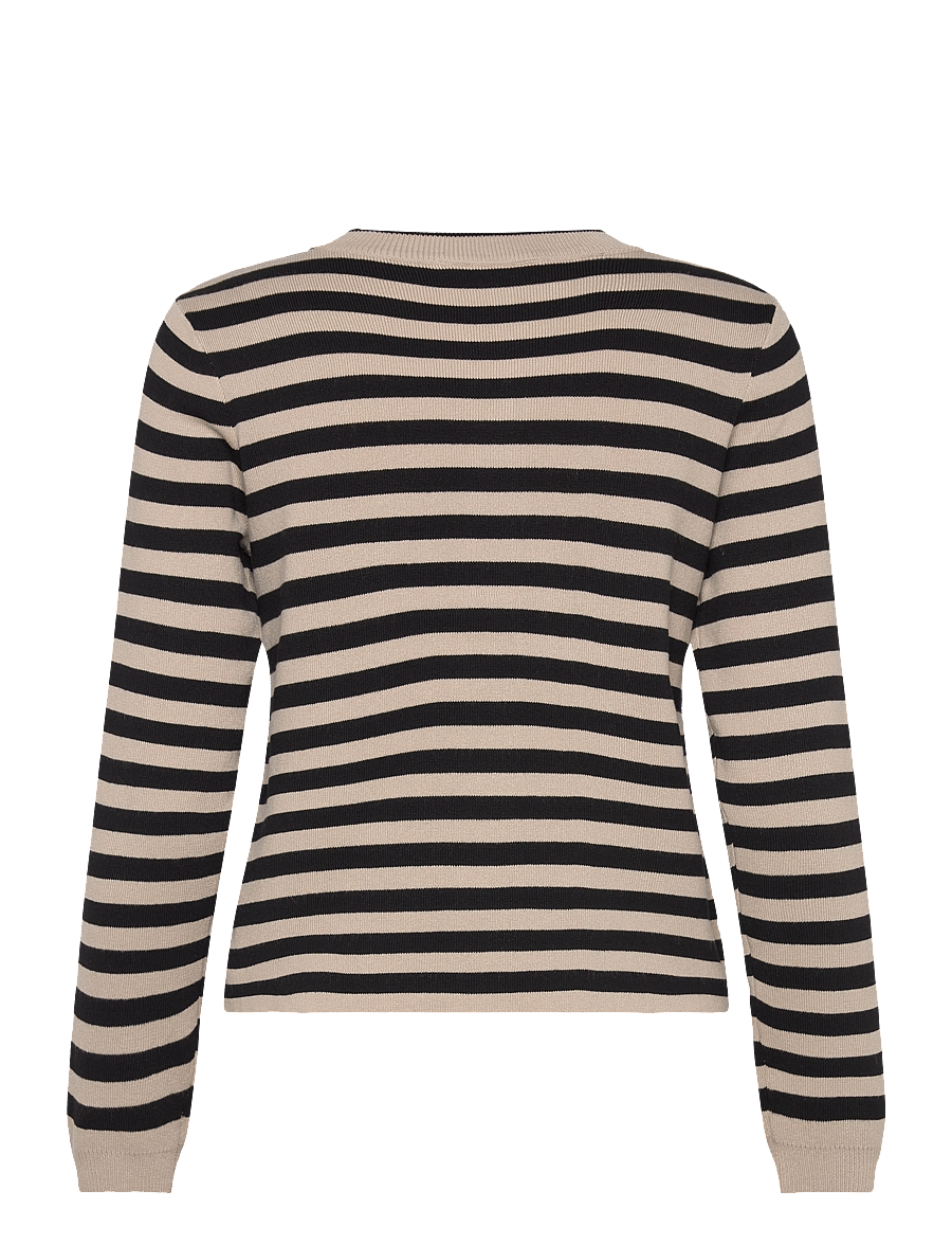 Object - OBJESTER SLI L/S KNIT CARDIGAN NOOS - kardiganid - sandshell - 2