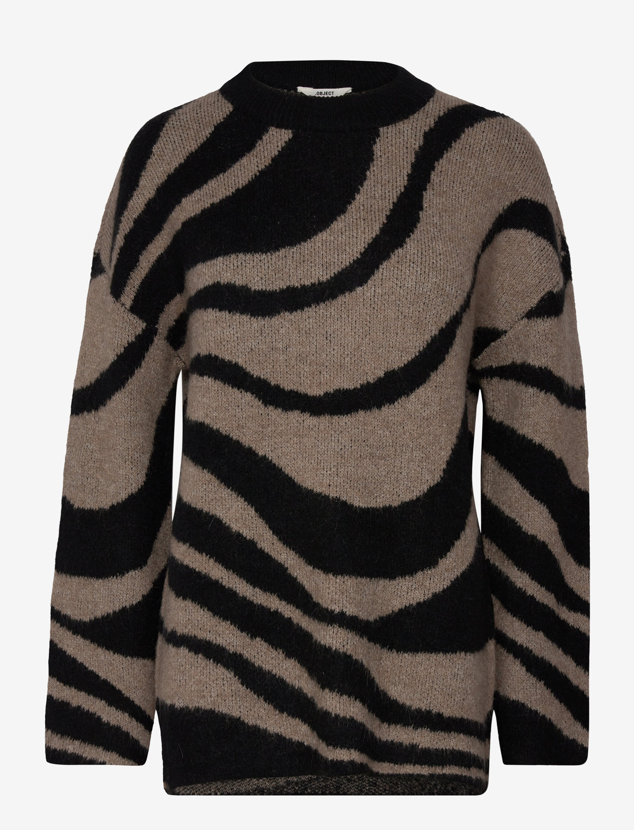 Object - OBJDIANA LO L/S KNIT PULLOVER NOOS - black - 0