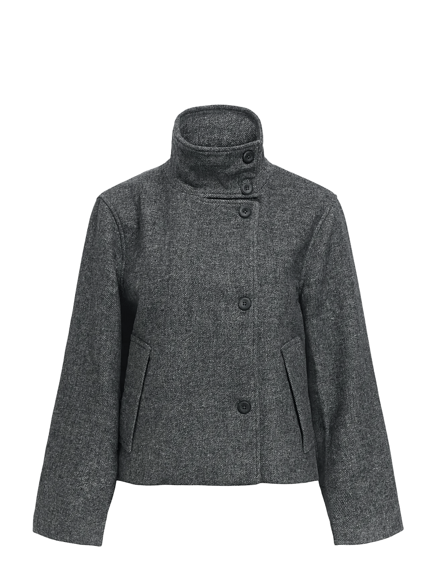 Object - OBJRIKI RE SHORT JACKET NOOS - villased jakid - black - 1