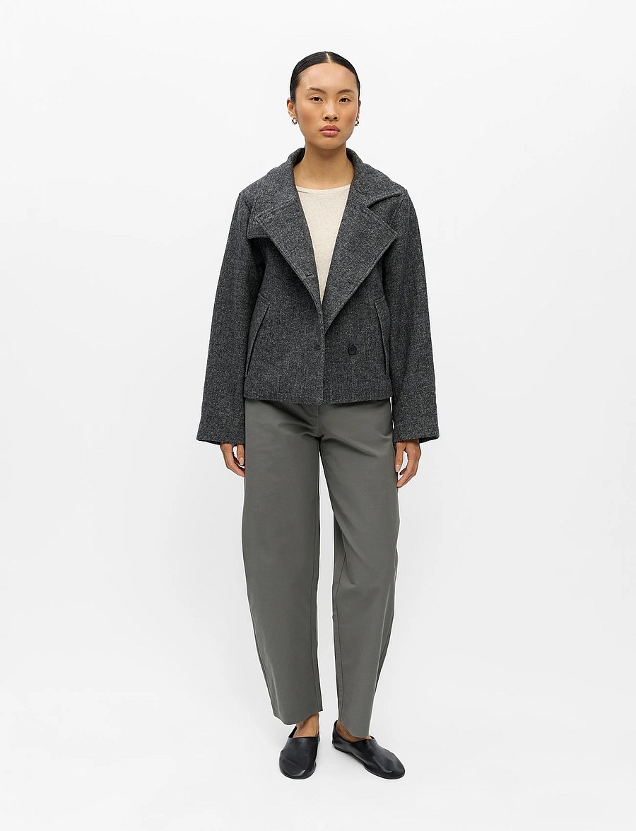 Object - OBJRIKI RE SHORT JACKET NOOS - villased jakid - black - 0