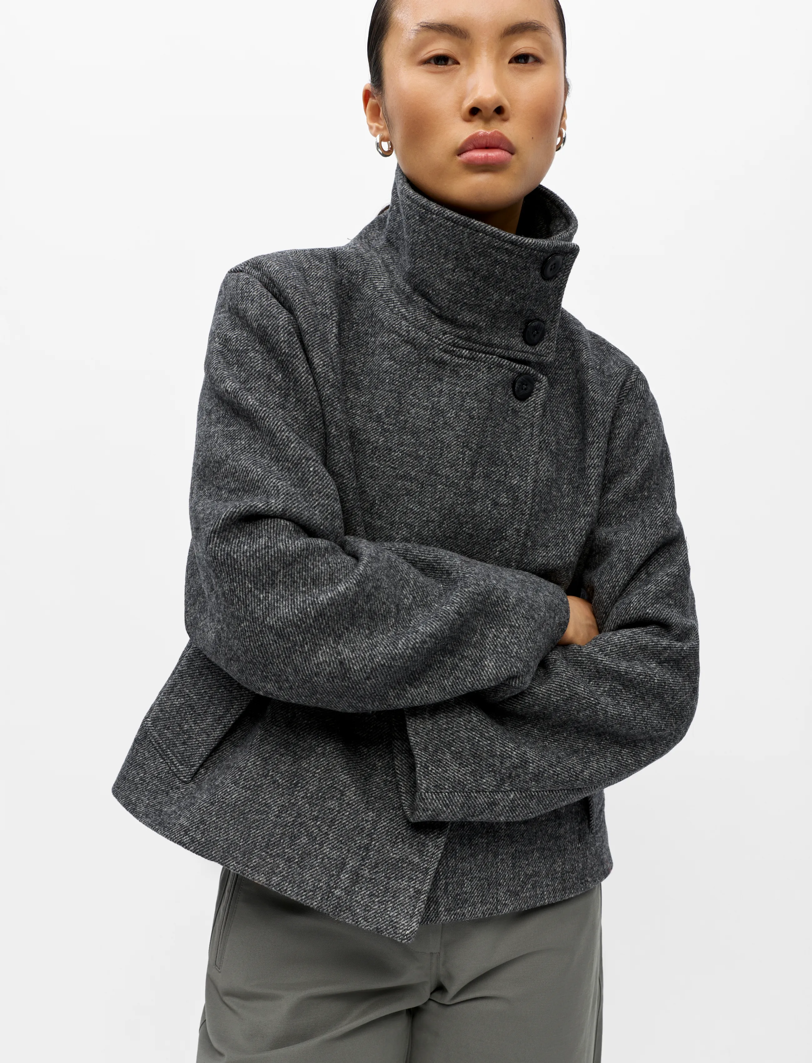 Object - OBJRIKI RE SHORT JACKET NOOS - villased jakid - black - 3